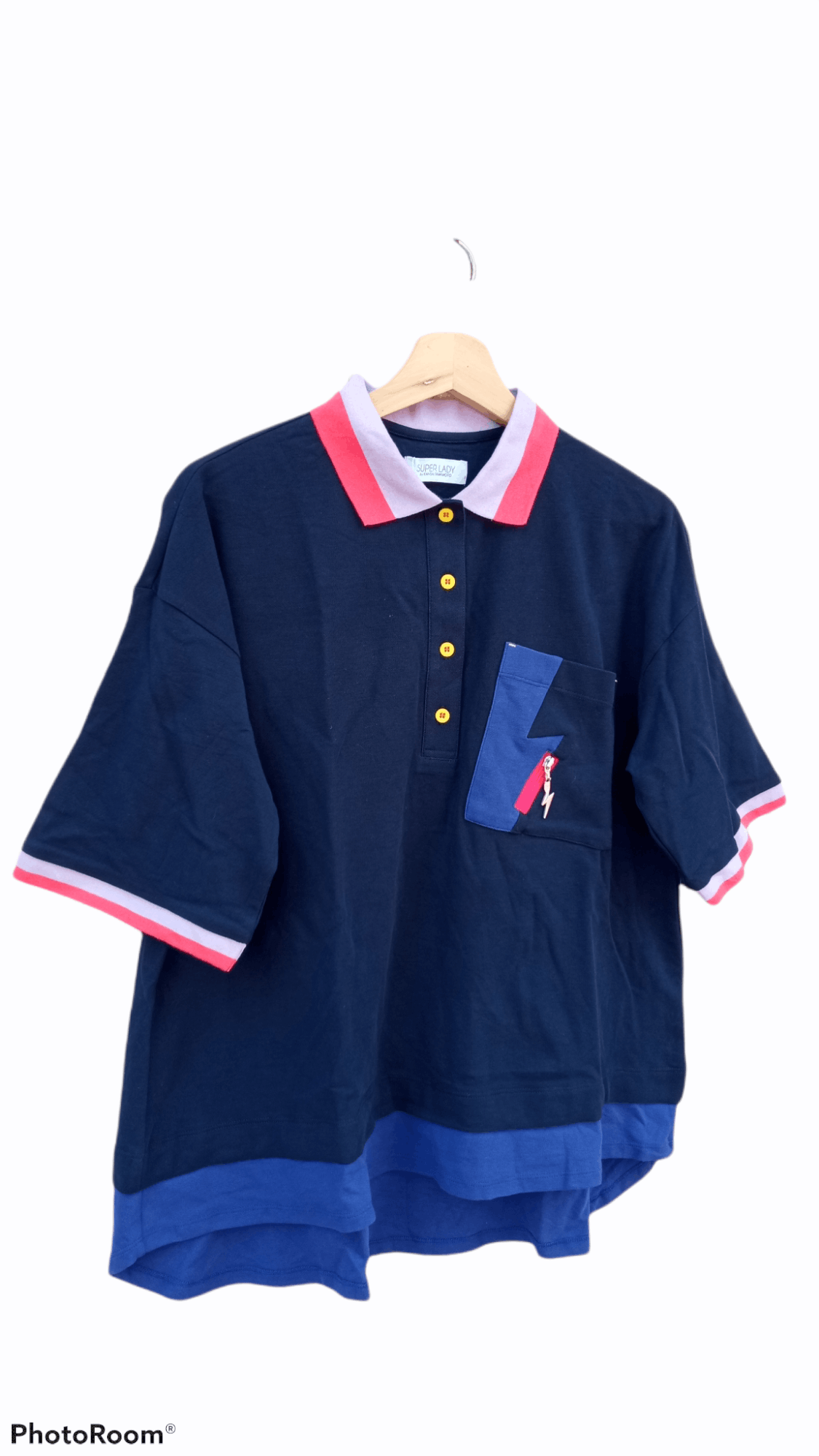 Japanese Brand × Kansai Yamamoto × Vintage 🔥🔥Super Lady Kansai Yamamoto Polo T-Shirt Size US M / EU 48-50 / 2 - 2 Thumbnail