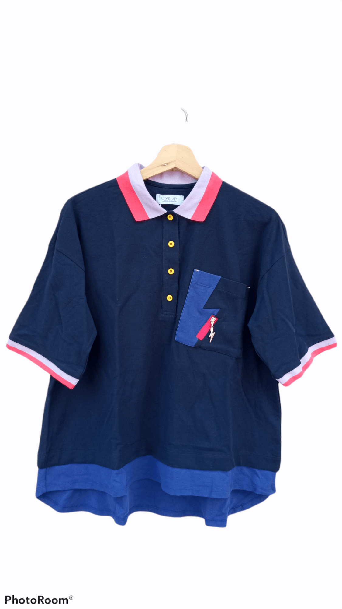 Japanese Brand × Kansai Yamamoto × Vintage 🔥🔥Super Lady Kansai Yamamoto Polo T-Shirt Size US M / EU 48-50 / 2 - 1 Thumbnail