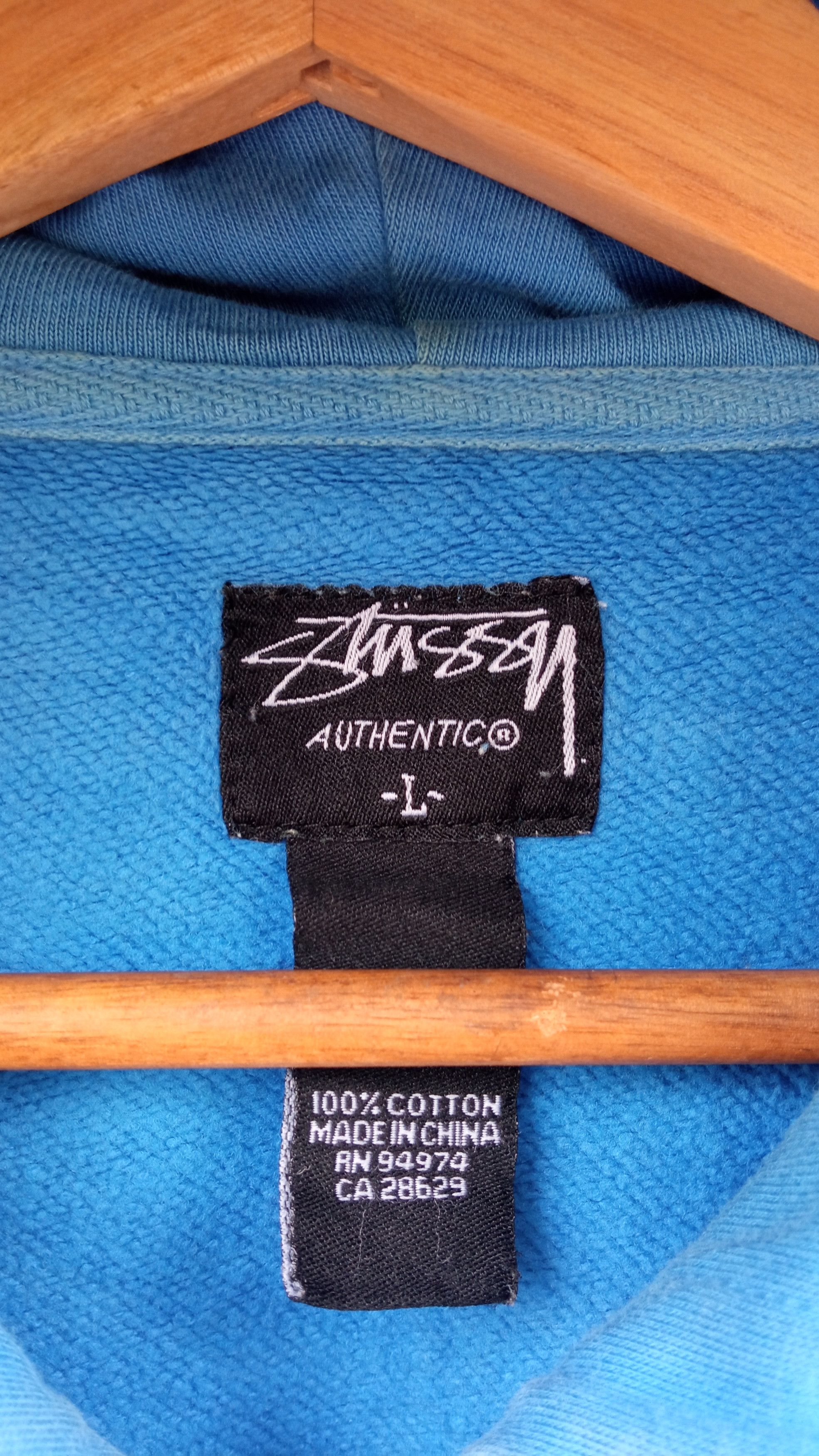 Stussy × Vintage 🔥🔥Vintage Stussy Full Print Hoodie Jacket Size US L / EU 52-54 / 3 - 23 Thumbnail