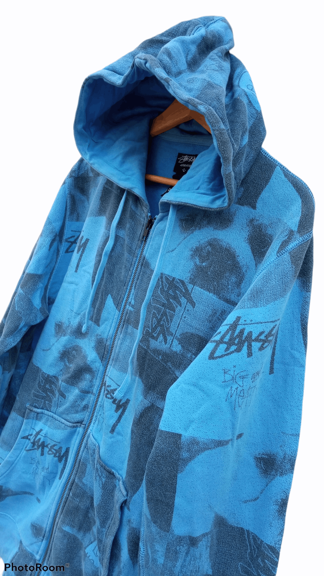 Stussy × Vintage 🔥🔥Vintage Stussy Full Print Hoodie Jacket Size US L / EU 52-54 / 3 - 9 Thumbnail