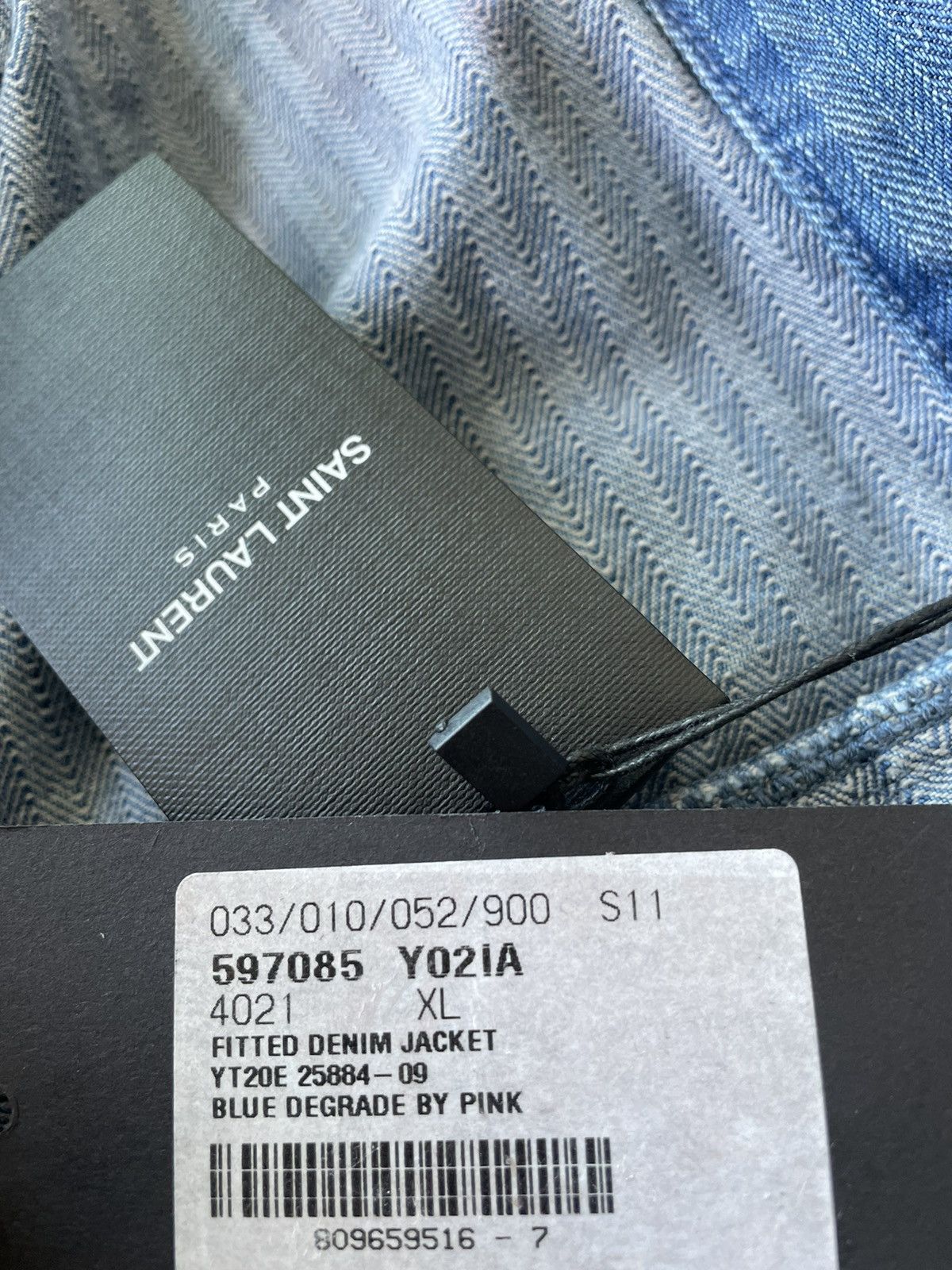 Hedi Slimane × Saint Laurent Paris × Yves Saint Laurent $2k Super Runway Limited Edition Saint Laurent Denim Jacket Size US M / EU 48-50 / 2 - 10 Thumbnail