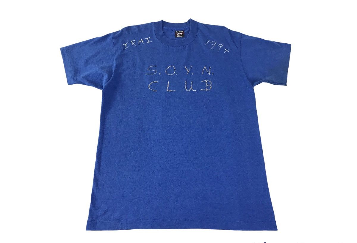 Vintage Vintage soynclub Blue Colour Tee Size US L / EU 52-54 / 3 - 1 Thumbnail
