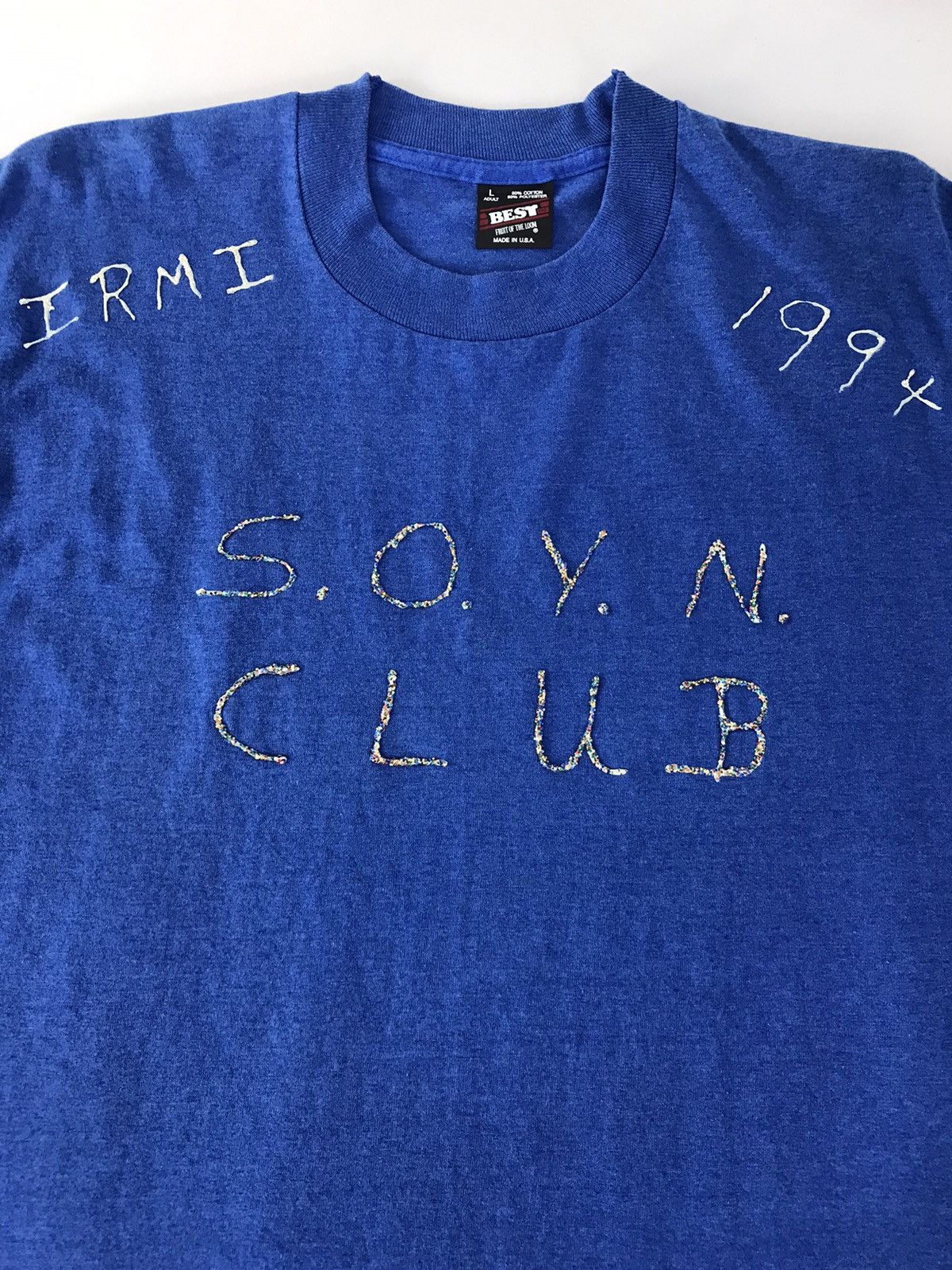 Vintage Vintage soynclub Blue Colour Tee Size US L / EU 52-54 / 3 - 4 Thumbnail