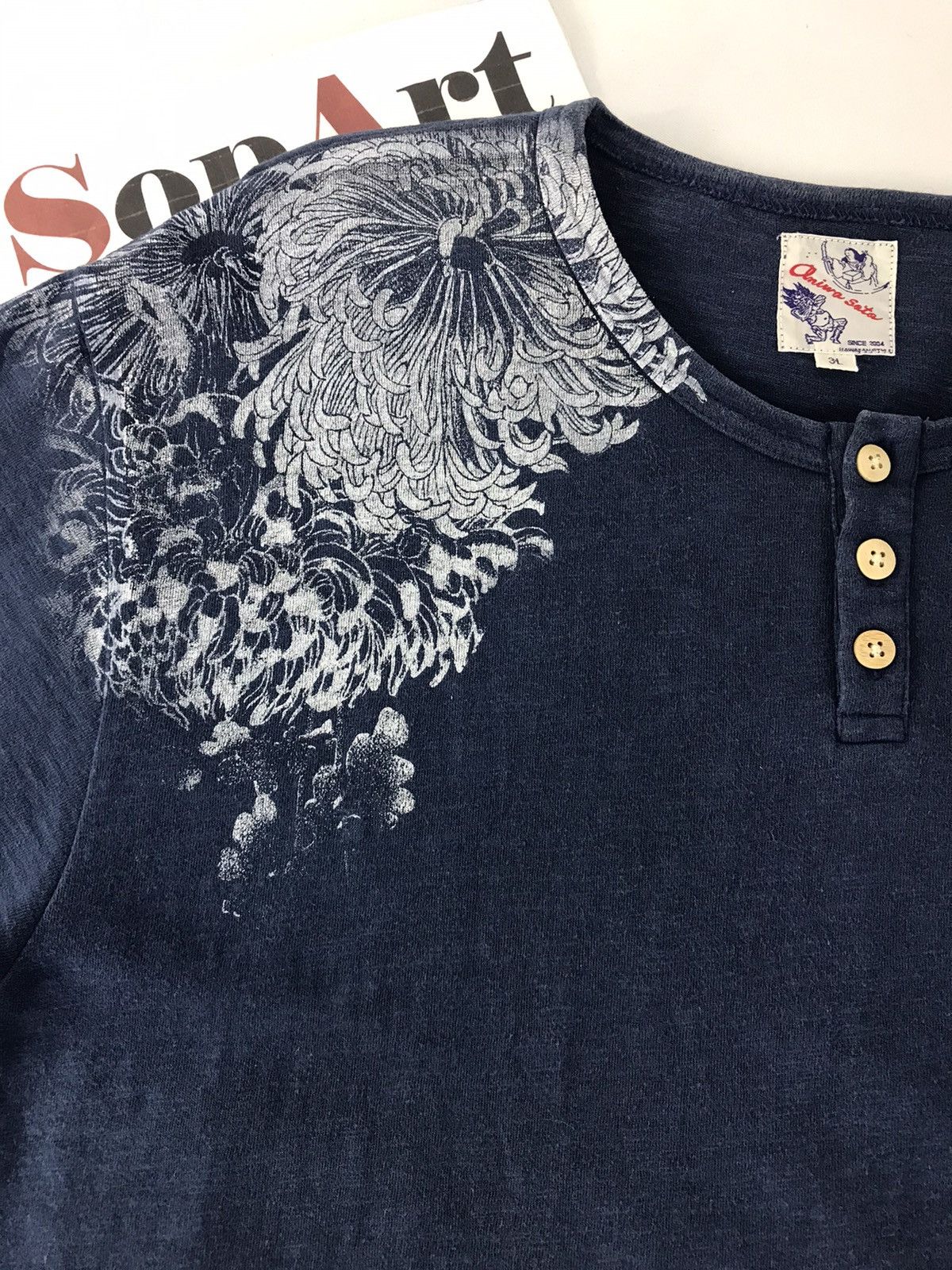 Japanese Brand Oniwa Soto Graphic Art Hawaii Style Tee Size US L / EU 52-54 / 3 - 6 Thumbnail