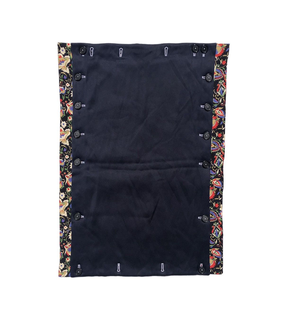 Celine Celine Phoebe Philo Spring 2016 Navy Floral Silk Skirt Size 26" / US 2 / IT 38 - 2 Thumbnail