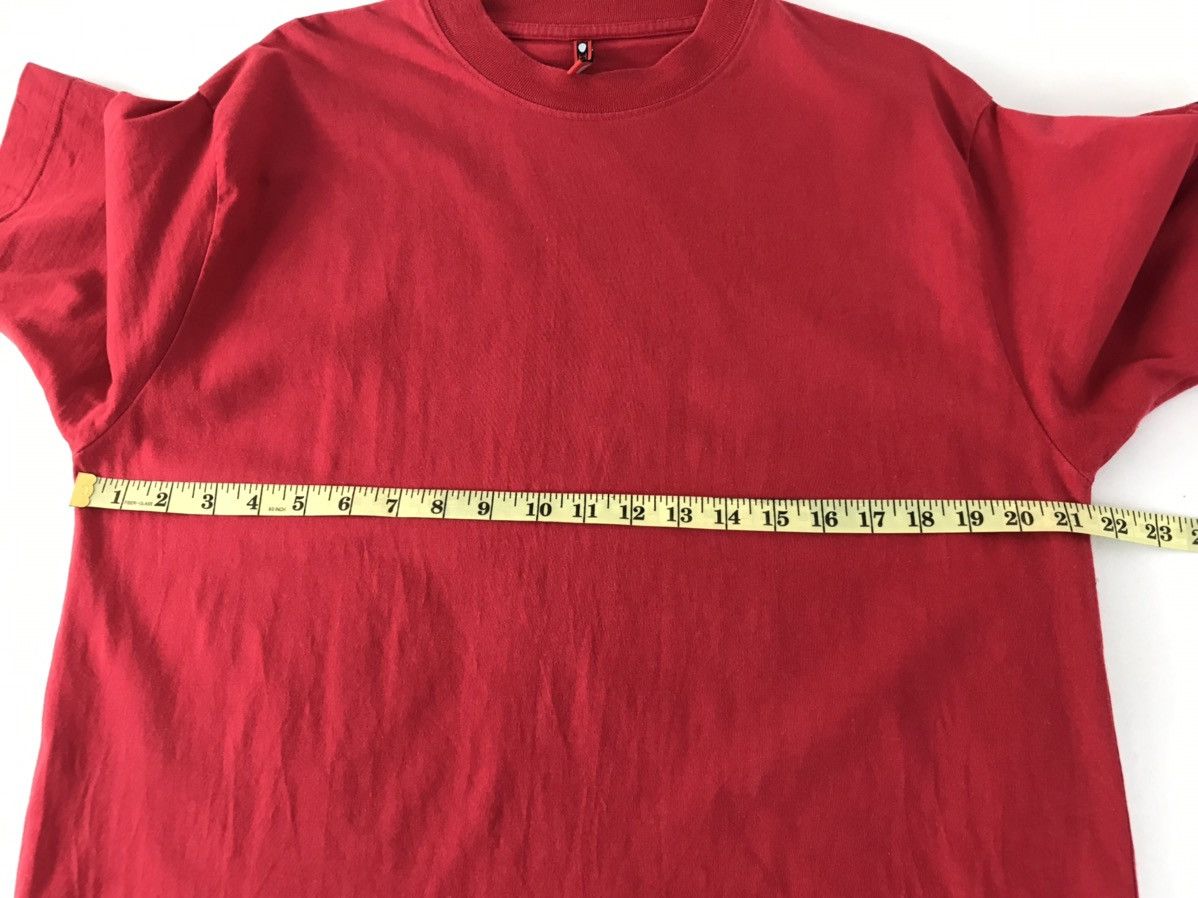 Japanese Brand Inokix Simple Red Colour Tee Design Size US L / EU 52-54 / 3 - 9 Thumbnail
