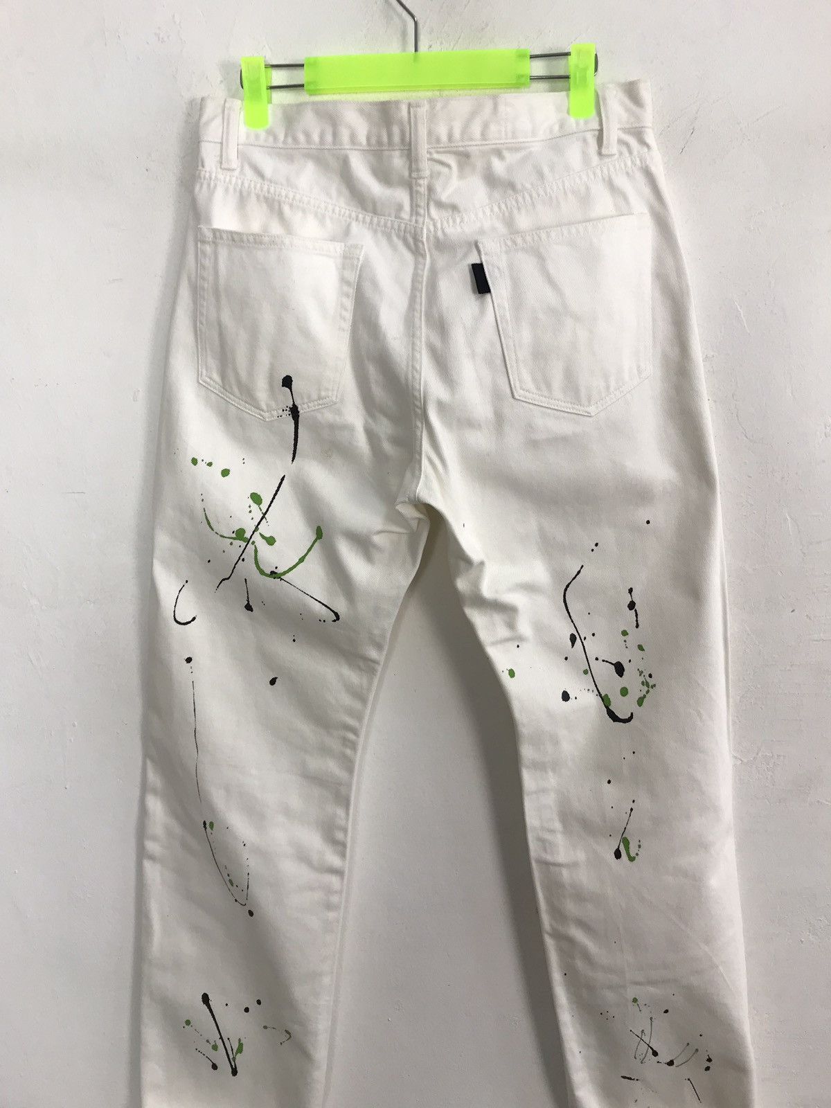 Japanese Brand Vtg Melting Spot Painting Style Trouser Jeans Size US 31 - 10 Thumbnail