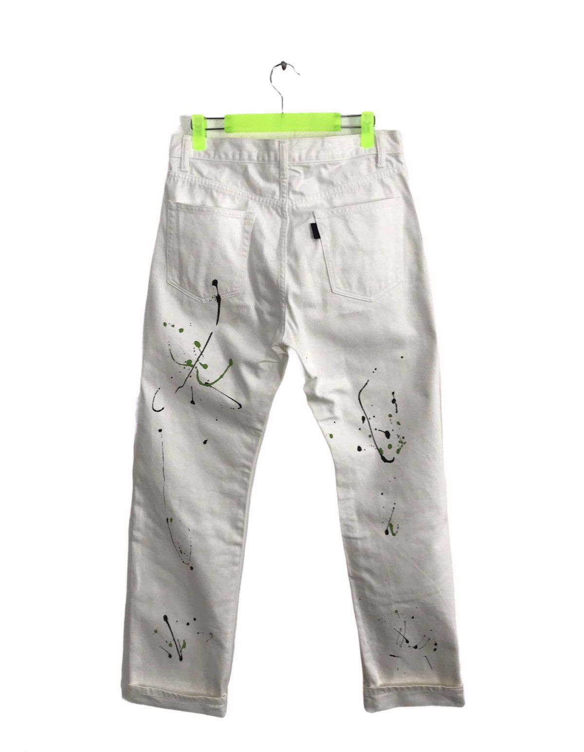 Japanese Brand Vtg Melting Spot Painting Style Trouser Jeans Size US 31 - 2 Thumbnail