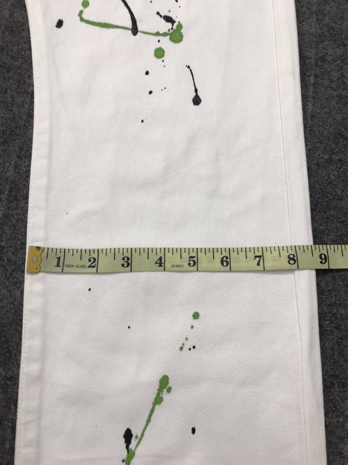 Japanese Brand Vtg Melting Spot Painting Style Trouser Jeans Size US 31 - 17 Thumbnail
