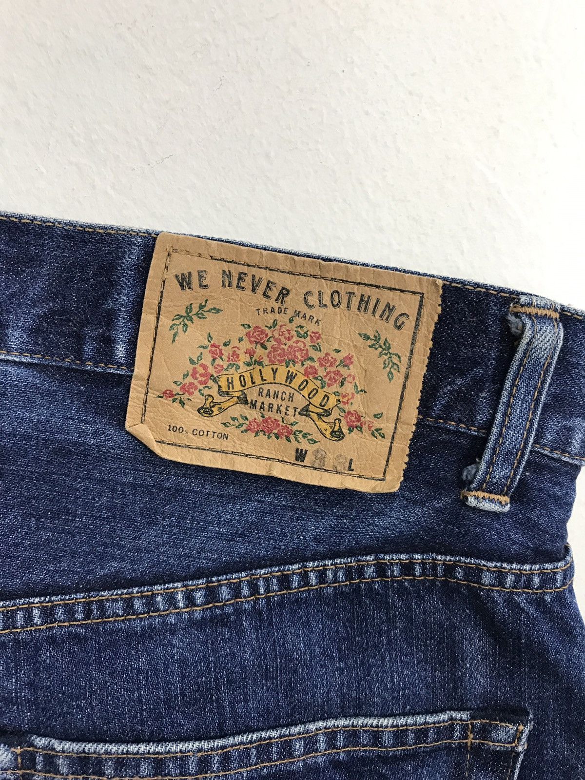 Japanese Brand × Vintage Vintage H.R Market Indigo Denim Jeans Style Size US 33 - 15 Thumbnail