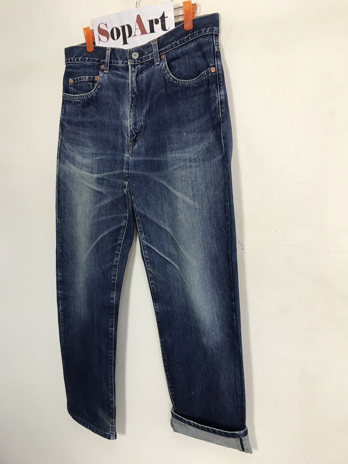Japanese Brand × Vintage Vintage H.R Market Indigo Denim Jeans Style Size US 33 - 4 Thumbnail
