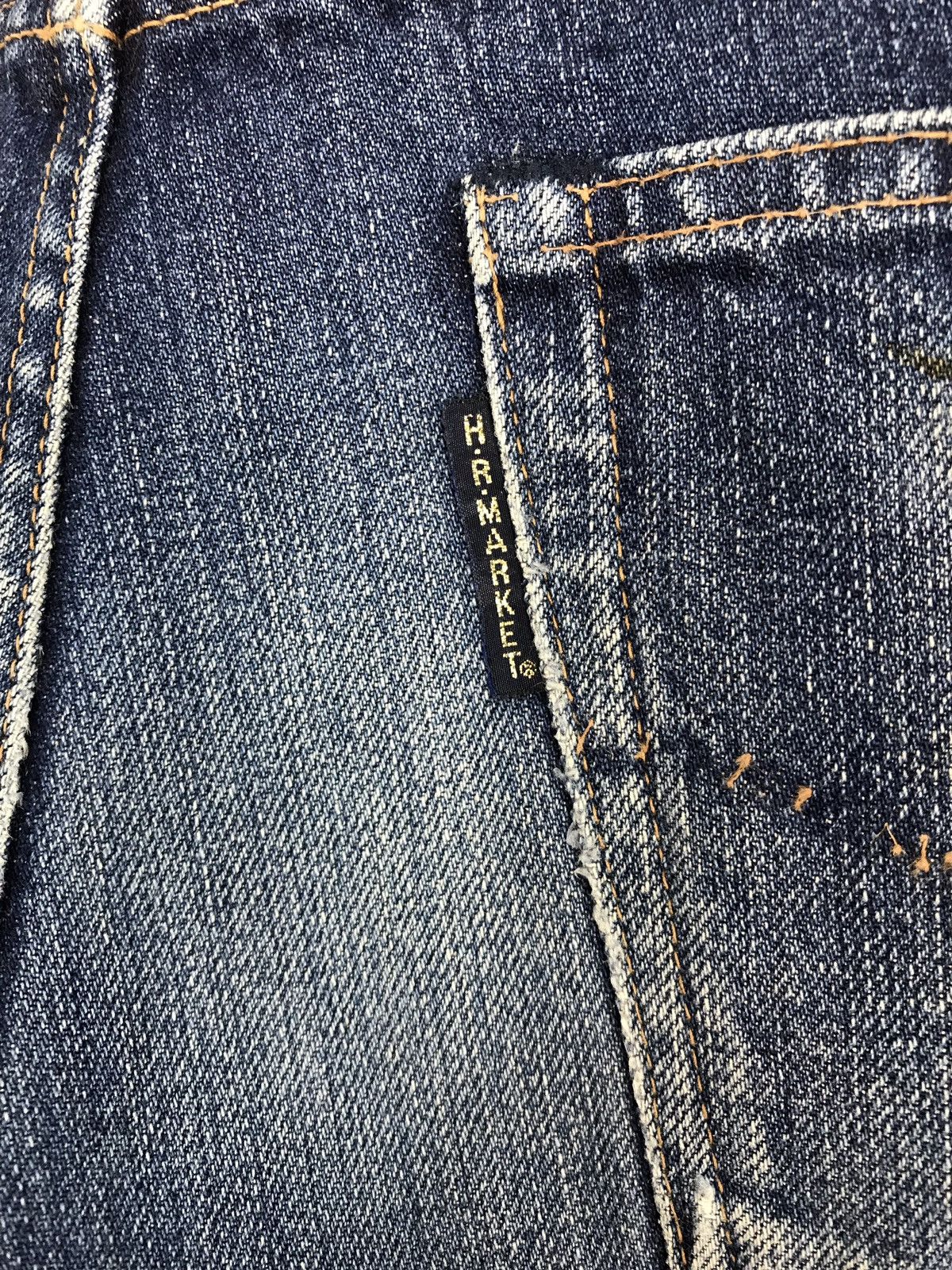 Japanese Brand × Vintage Vintage H.R Market Indigo Denim Jeans Style Size US 33 - 13 Thumbnail