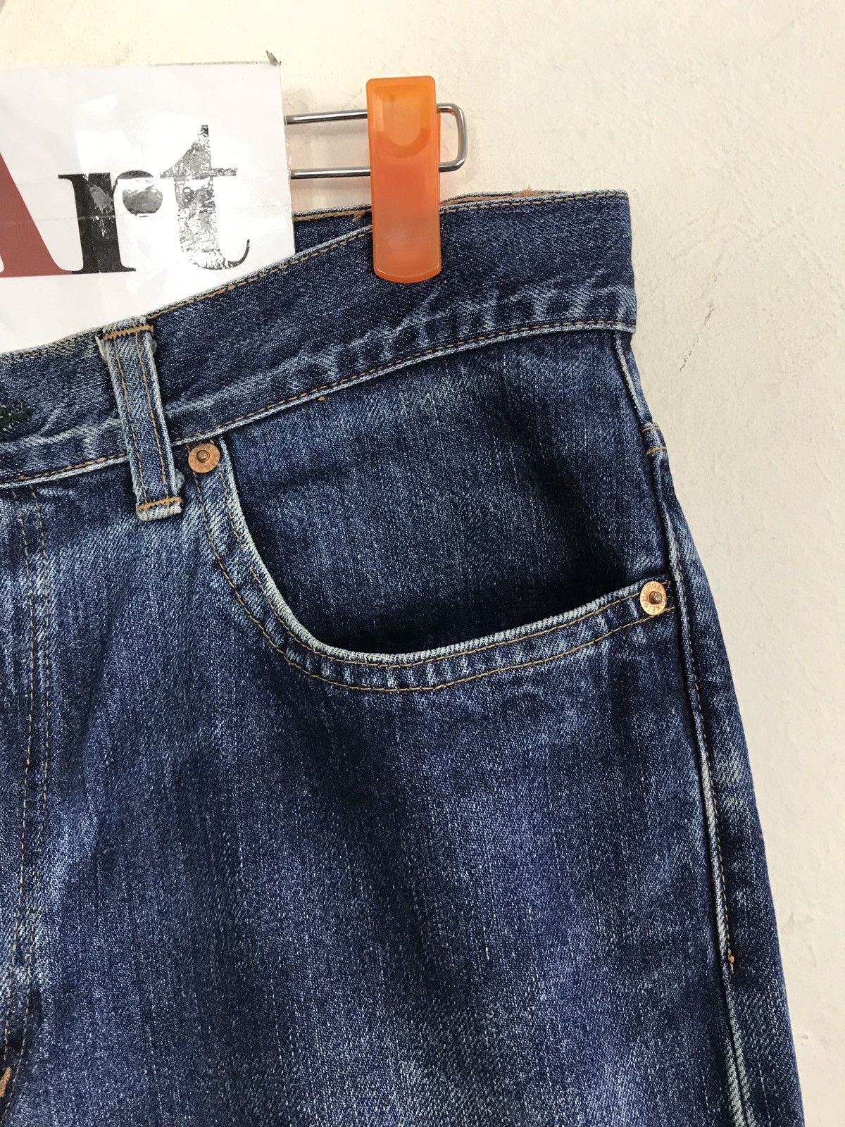 Japanese Brand × Vintage Vintage H.R Market Indigo Denim Jeans Style Size US 33 - 5 Thumbnail