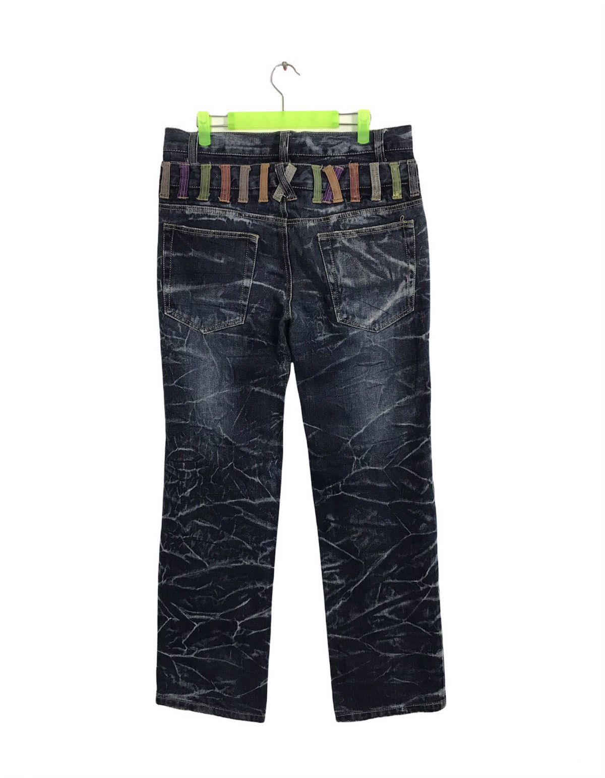 Japanese Brand × Vintage Vintage Nylaus Double Waist Design Lightning Style Size US 33 - 2 Thumbnail
