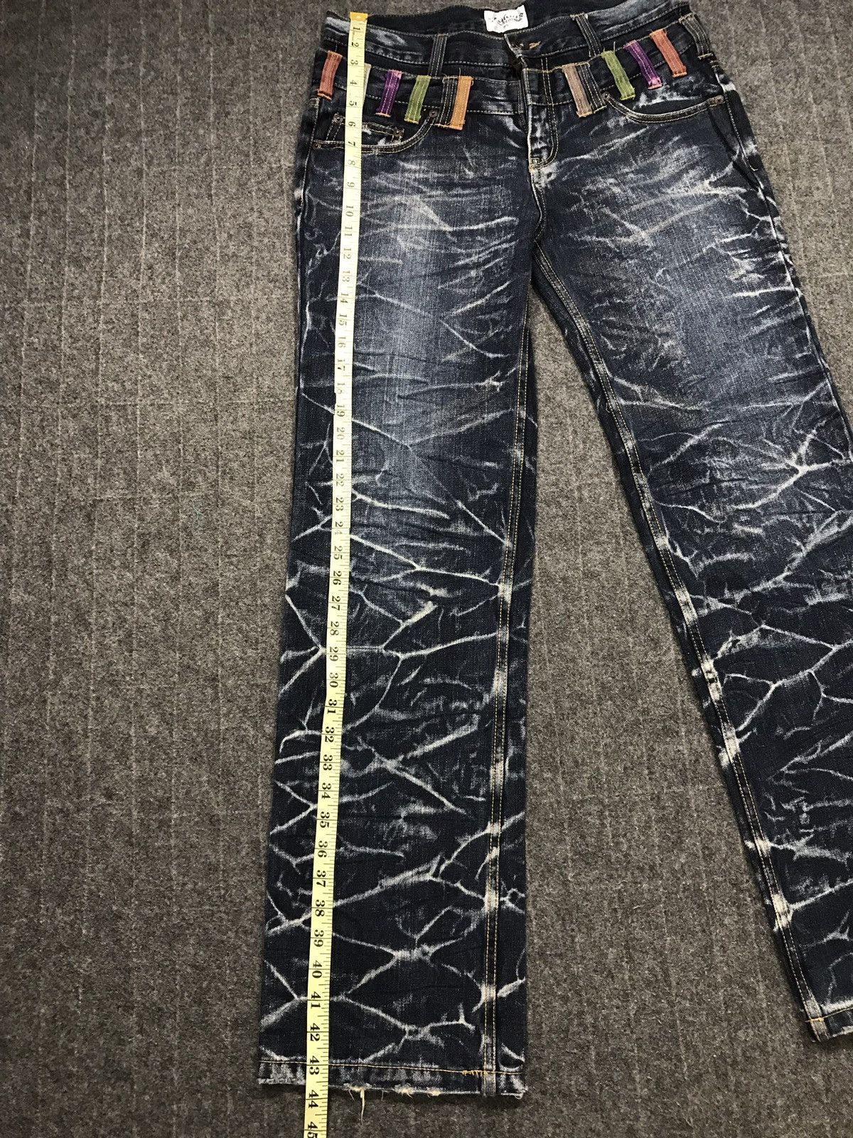 Japanese Brand × Vintage Vintage Nylaus Double Waist Design Lightning Style Size US 33 - 18 Thumbnail