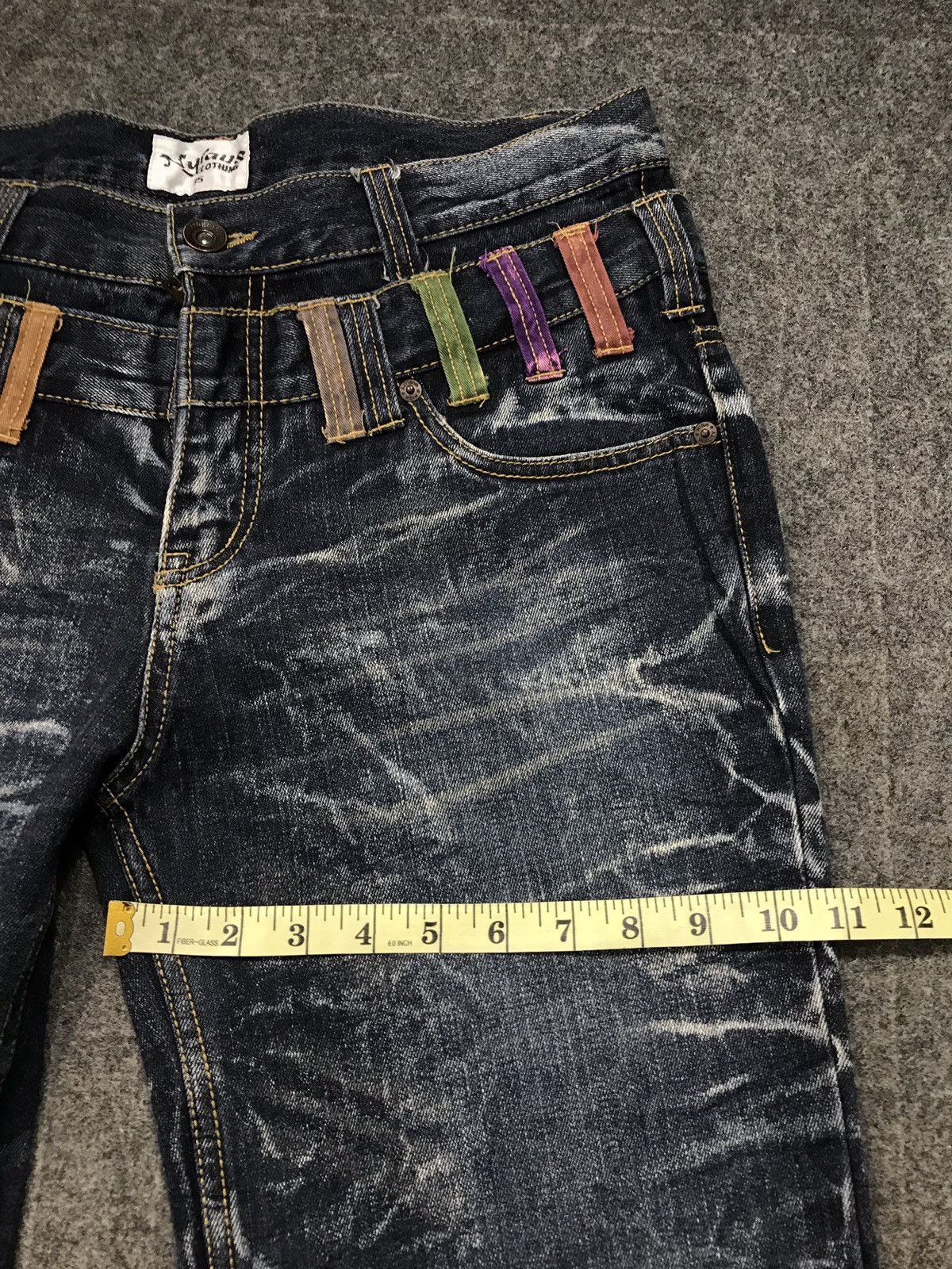 Japanese Brand × Vintage Vintage Nylaus Double Waist Design Lightning Style Size US 33 - 16 Thumbnail