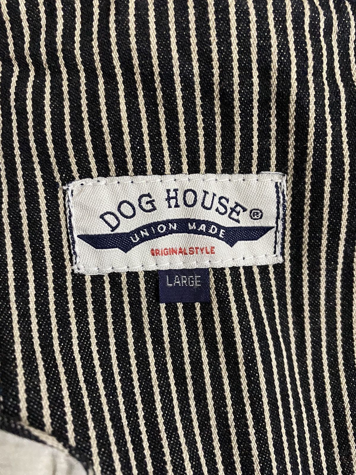 Vintage DOG HOUSE Usa Hickory Stripes Union Made Workers Denim Size US L / EU 52-54 / 3 - 7 Thumbnail