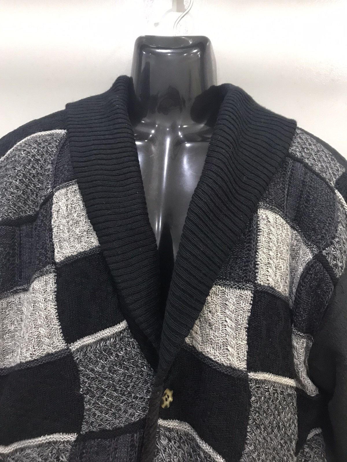 Japanese Brand PATCHWORK CARDIGAN Size US L / EU 52-54 / 3 - 3 Thumbnail