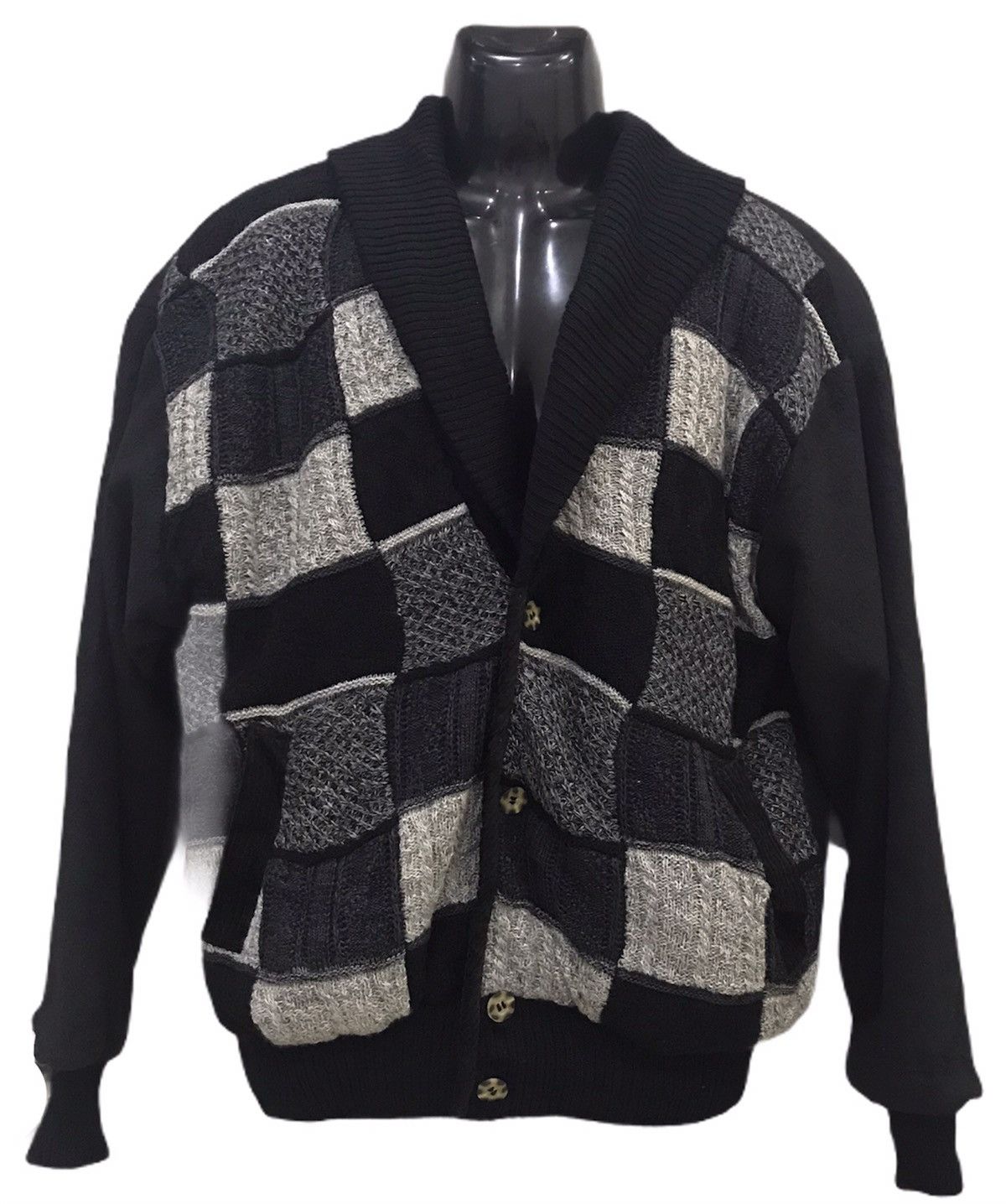Japanese Brand PATCHWORK CARDIGAN Size US L / EU 52-54 / 3 - 1 Thumbnail