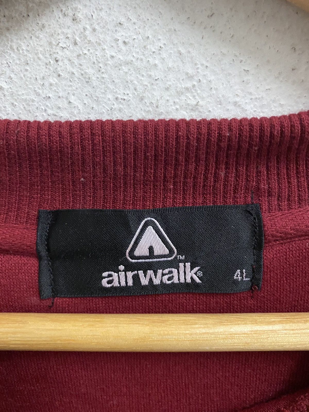 Airwalk × Vintage Vintage AIRWALK Small Logo Fleece Sweatshirt Pullover Size US XXL / EU 58 / 5 - 4 Thumbnail