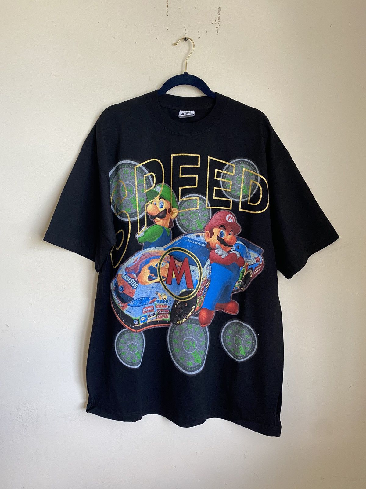 Vintage Nintendo Super Mario NASCAR tee Y2K Boot