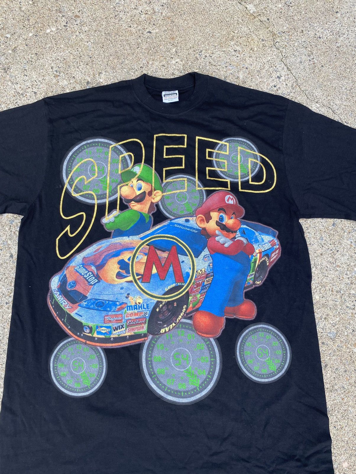 NASCAR × Nintendo × Vintage Vintage Nintendo Super Mario NASCAR tee Y2K Boot Size US XXL / EU 58 / 5 - 3 Thumbnail