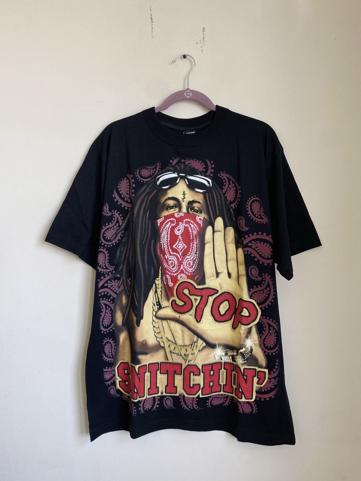 Lil Wayne × Rap Tees × Vintage Vintage 2000s Lil Wayne Stop Snitching BL Rap Tee Size US XL / EU 56 / 4 - 4 Thumbnail