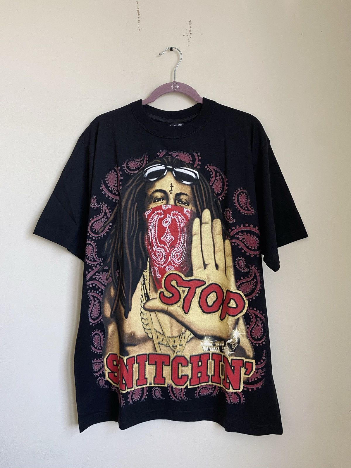 Lil Wayne × Rap Tees × Vintage Vintage 2000s Lil Wayne Stop Snitching BL Rap Tee Size US XL / EU 56 / 4 - 1 Thumbnail