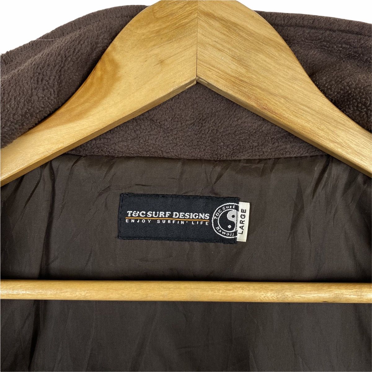Vintage Vintage TOWN & COUNTRY Side Tape Fleece Sweater Jacket Size US L / EU 52-54 / 3 - 6 Thumbnail