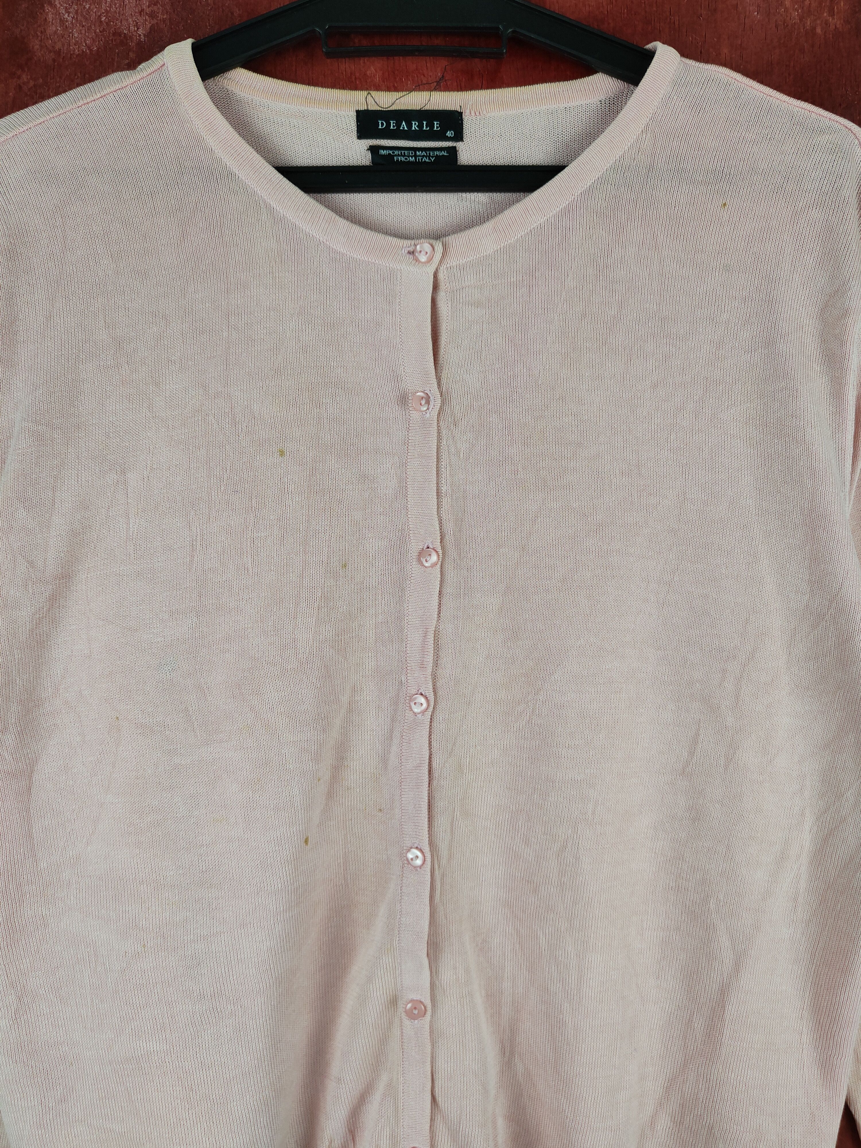 Japanese Brand Dearle Pink japan vintage knitwear Cardigan #S854 Size M / US 6-8 / IT 42-44 - 2 Thumbnail