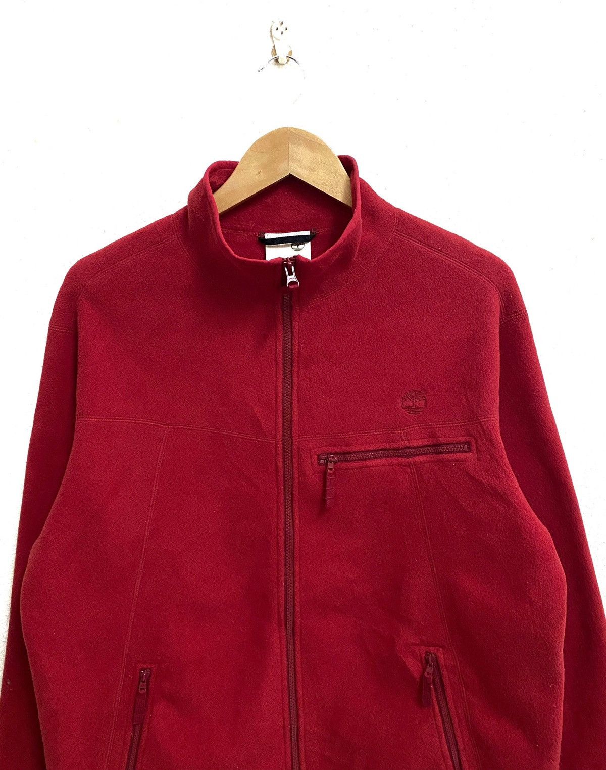Timberland × Vintage Vintage TIMBERLAND Outdoor Fleece Zipper Sweater Jacket Size US L / EU 52-54 / 3 - 3 Thumbnail