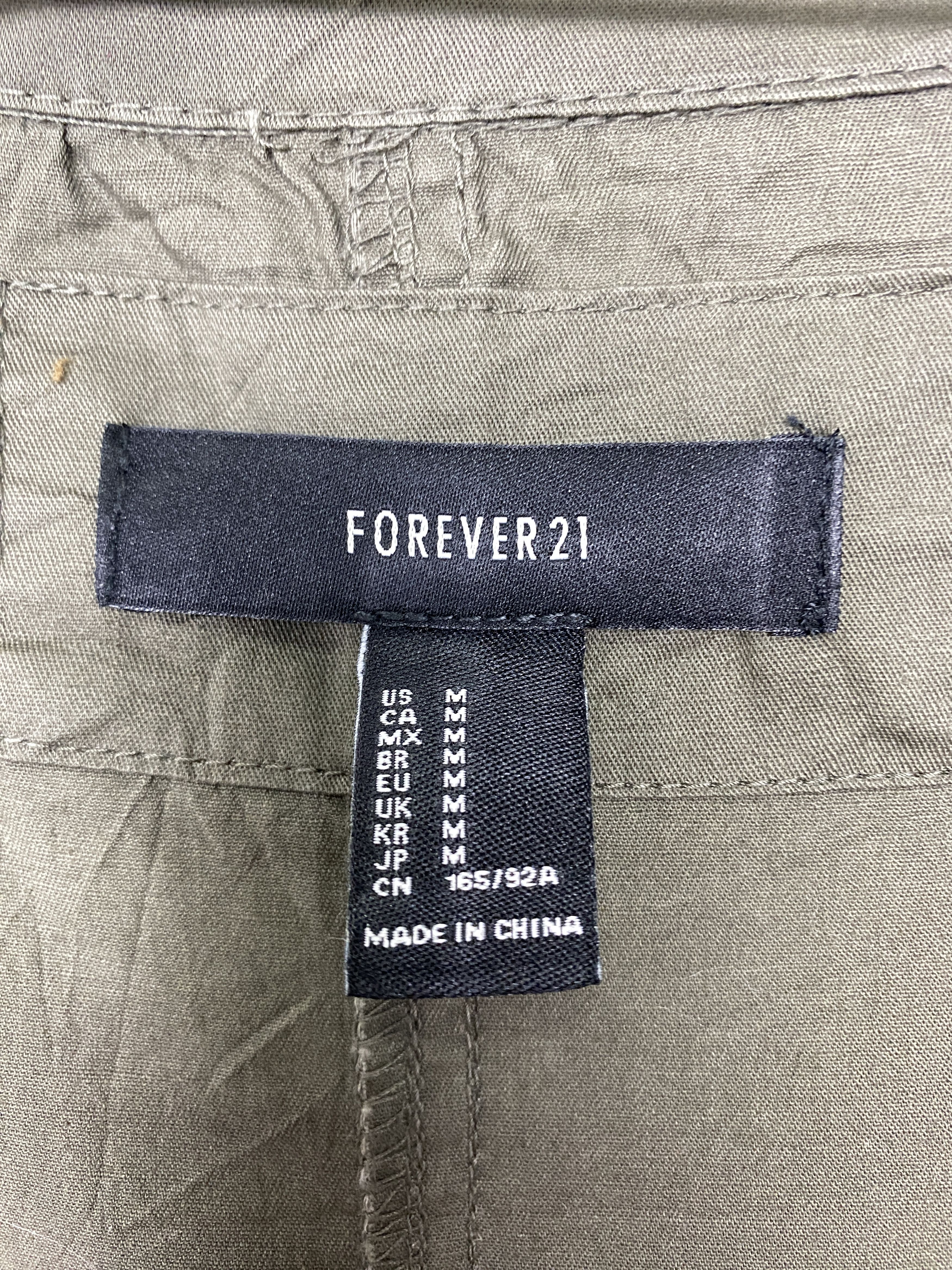 Forever 21 Vintage Forever 21 Hoodie Zip Up Long Jacket J1572 Size M / US 6-8 / IT 42-44 - 14 Thumbnail