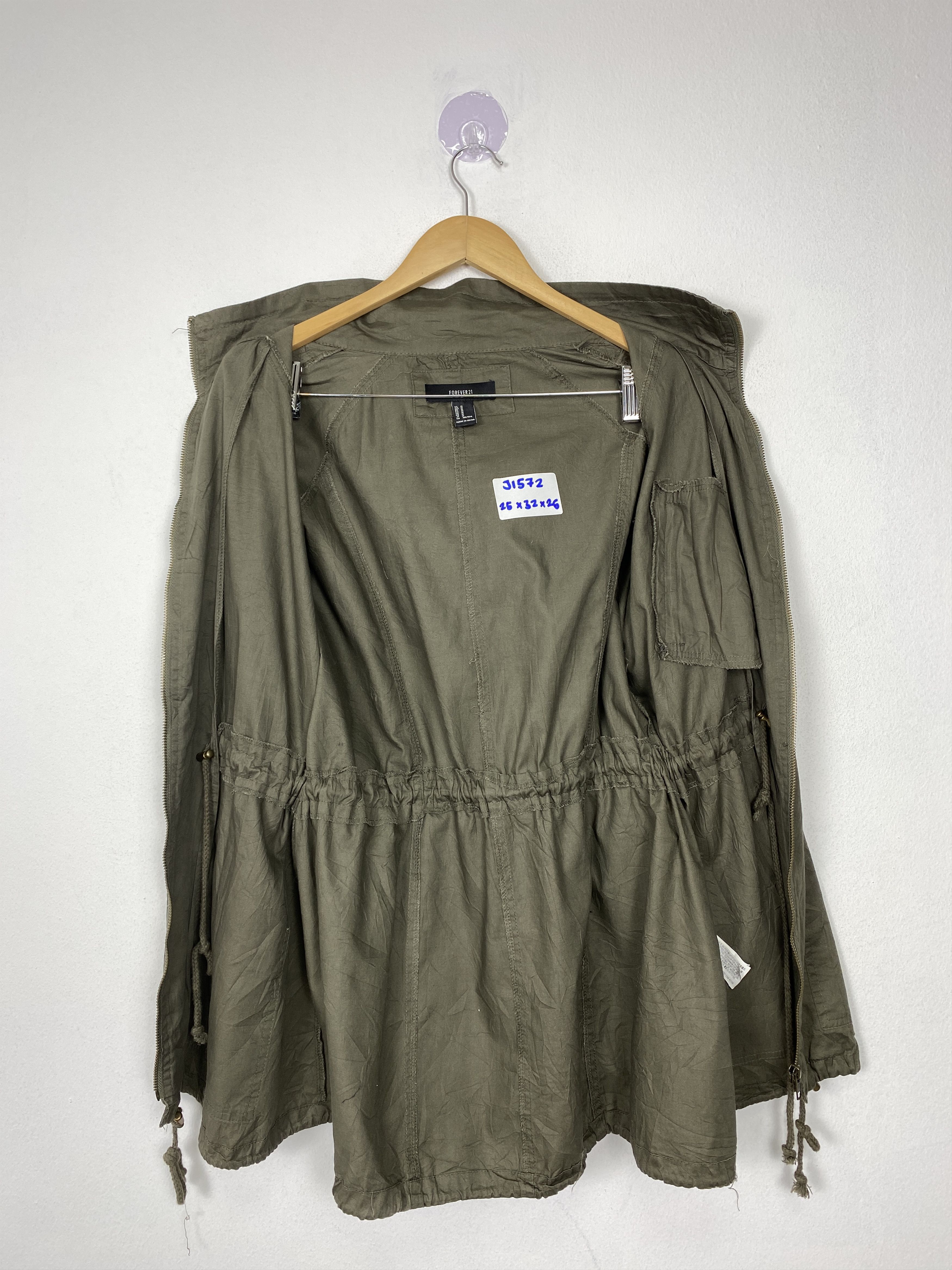 Forever 21 Vintage Forever 21 Hoodie Zip Up Long Jacket J1572 Size M / US 6-8 / IT 42-44 - 9 Thumbnail