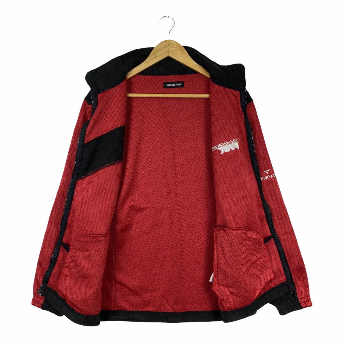 Sports Specialties × Vintage Vintage BRIDGESTONE BLIZZAK VRX Motorsport Fleece Sweater Size US L / EU 52-54 / 3 - 3 Thumbnail
