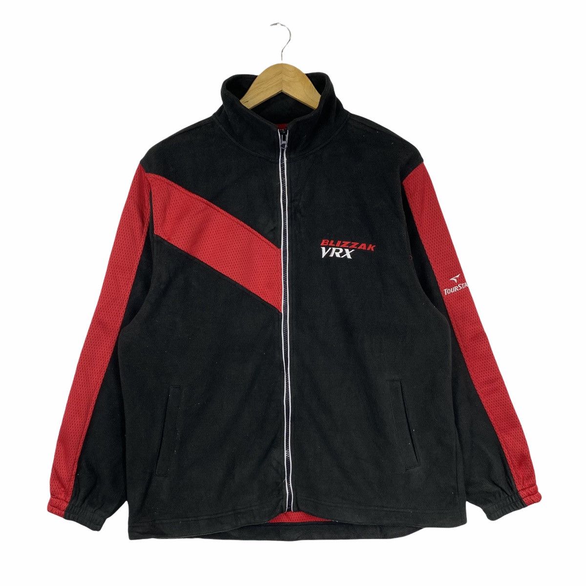 Sports Specialties × Vintage Vintage BRIDGESTONE BLIZZAK VRX Motorsport Fleece Sweater Size US L / EU 52-54 / 3 - 1 Thumbnail