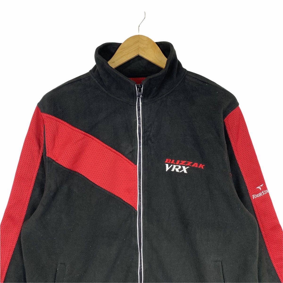 Sports Specialties × Vintage Vintage BRIDGESTONE BLIZZAK VRX Motorsport Fleece Sweater Size US L / EU 52-54 / 3 - 5 Thumbnail