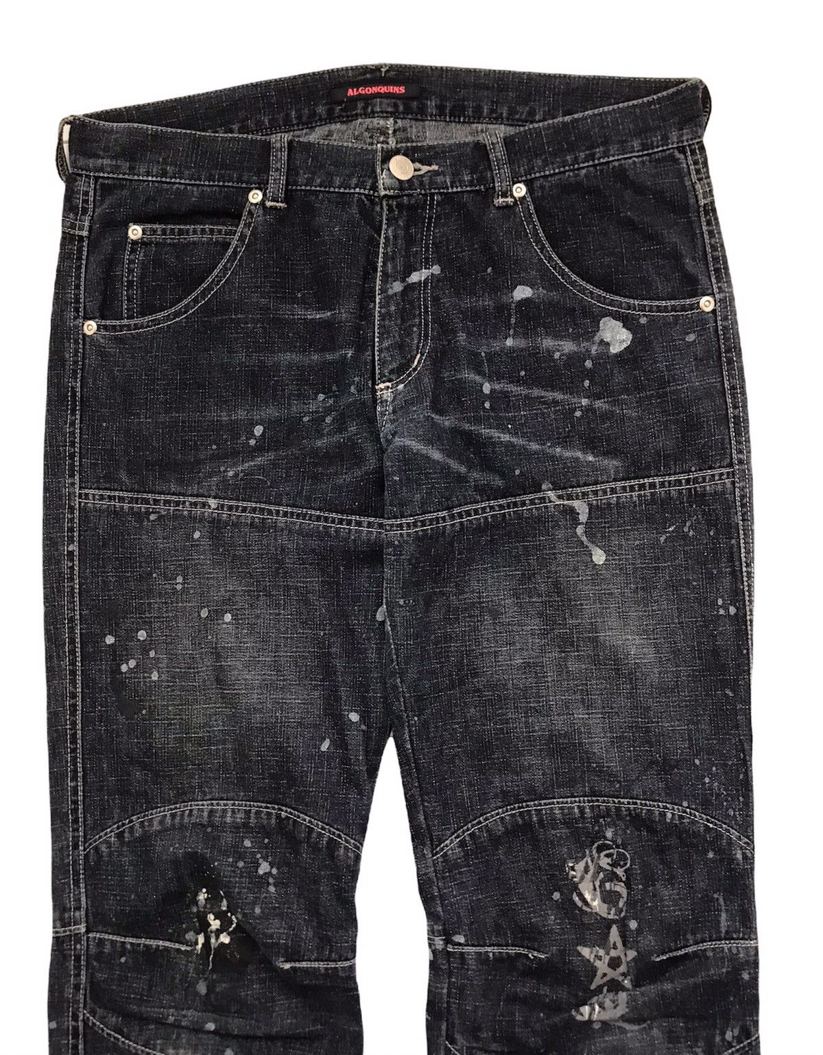 Hysteric Glamour Japanese Brand Algunquins painter Biker Pants Size US 31 - 2 Thumbnail