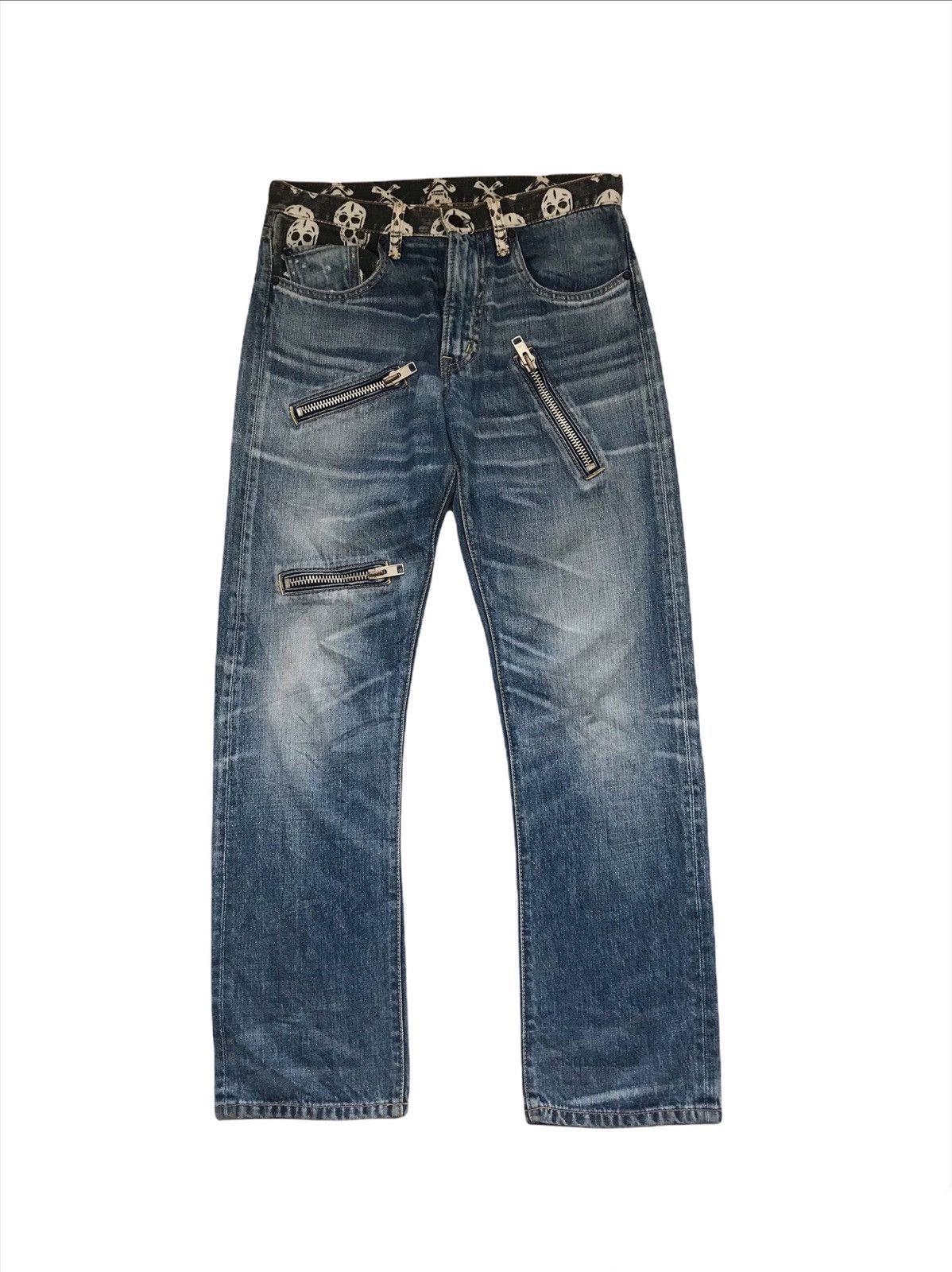 Hysteric Glamour × Japanese Brand Rna Zipper Punk Style Buckell Back Jeans Size US 30 / EU 46 - 1 Thumbnail