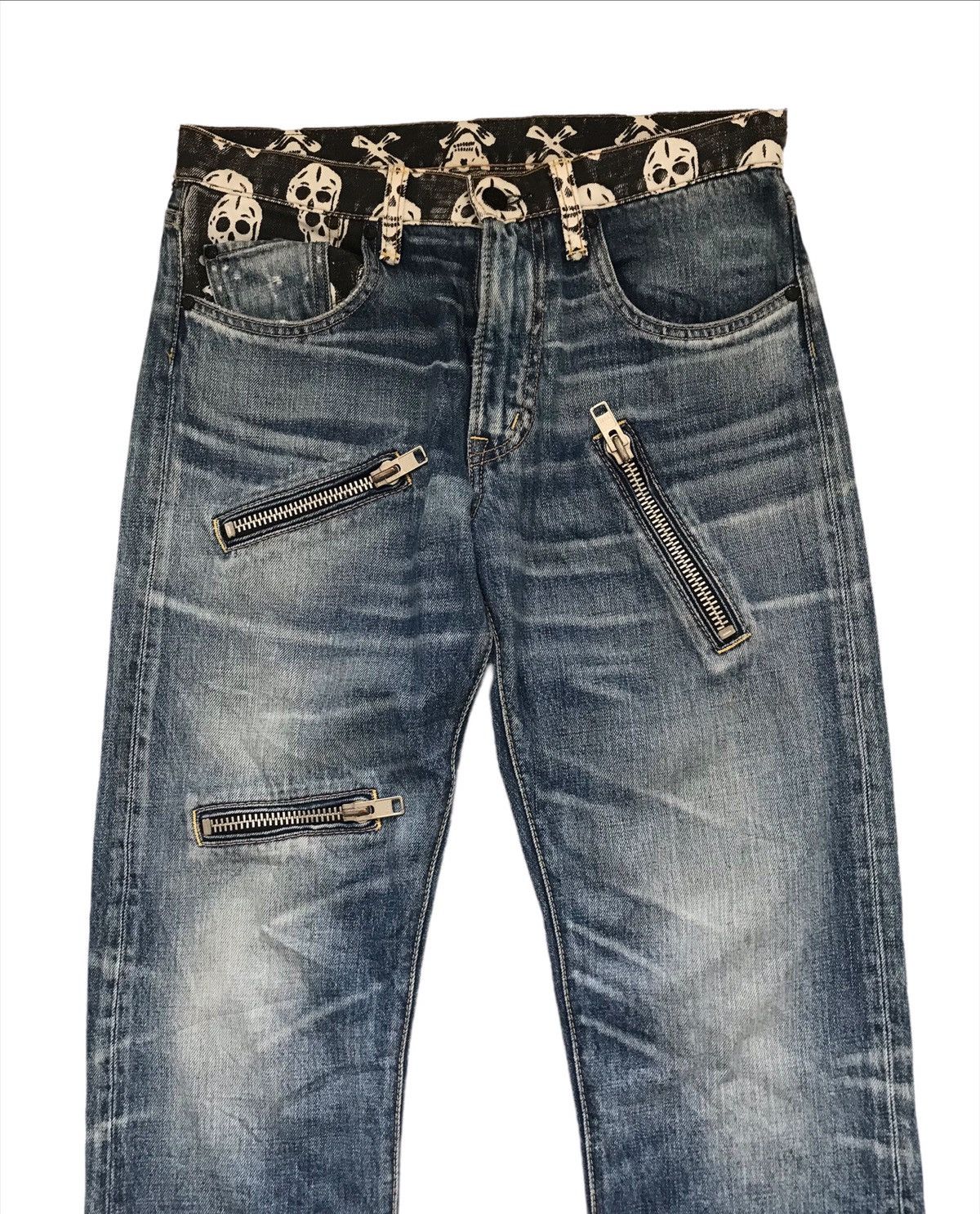Hysteric Glamour × Japanese Brand Rna Zipper Punk Style Buckell Back Jeans Size US 30 / EU 46 - 2 Thumbnail