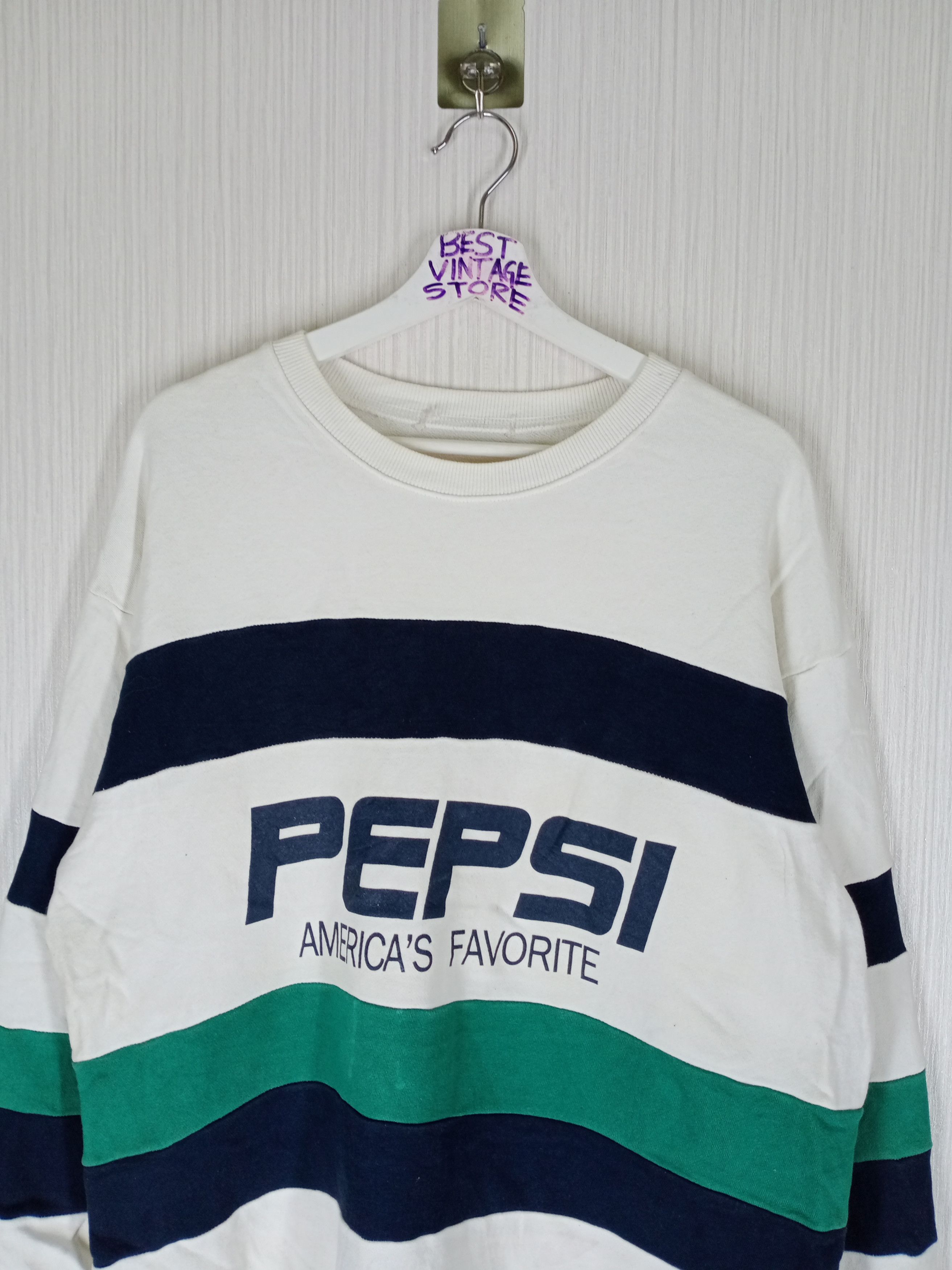 Pepsi Vintage PEPSI sweatshirt BIG LOGO Size US L / EU 52-54 / 3 - 5 Thumbnail