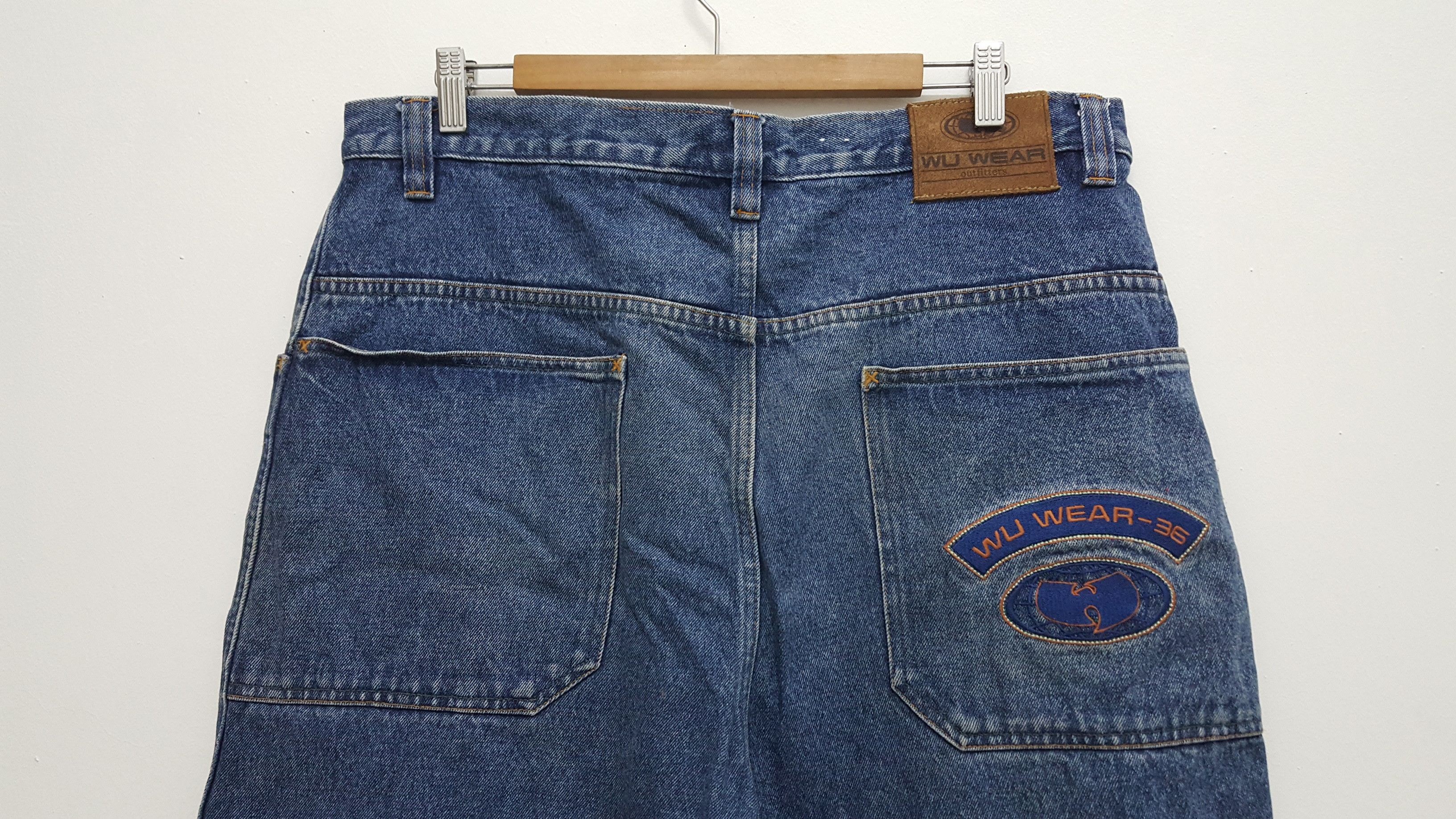 Vintage × Wu-Tang Clan 90s 🔥 36 CHAMBERS ERA DISTRESSED BAGGY JEANS RARE Size US 38 / EU 54 - 12 Thumbnail