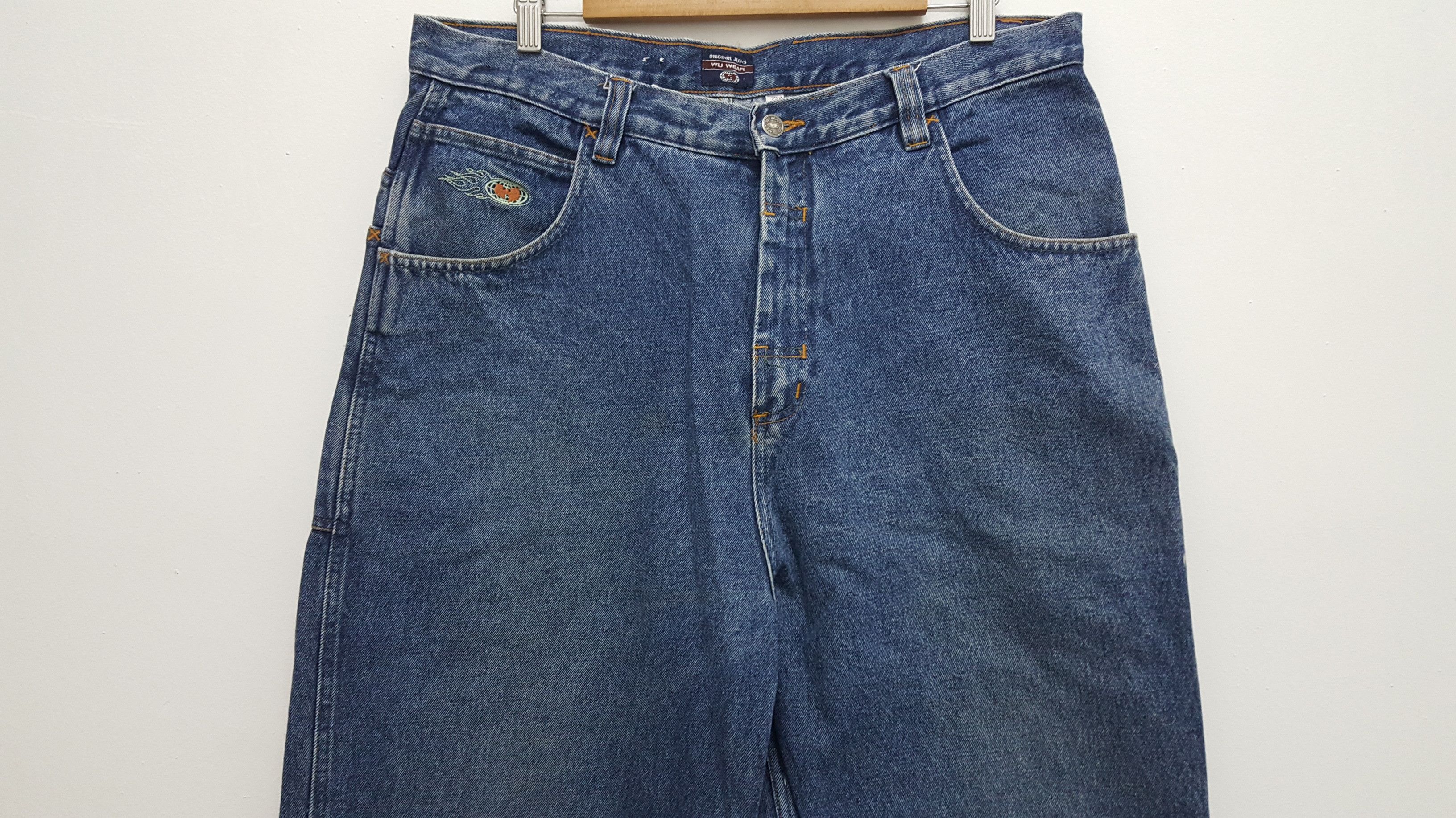 Vintage × Wu-Tang Clan 90s 🔥 36 CHAMBERS ERA DISTRESSED BAGGY JEANS RARE Size US 38 / EU 54 - 5 Thumbnail