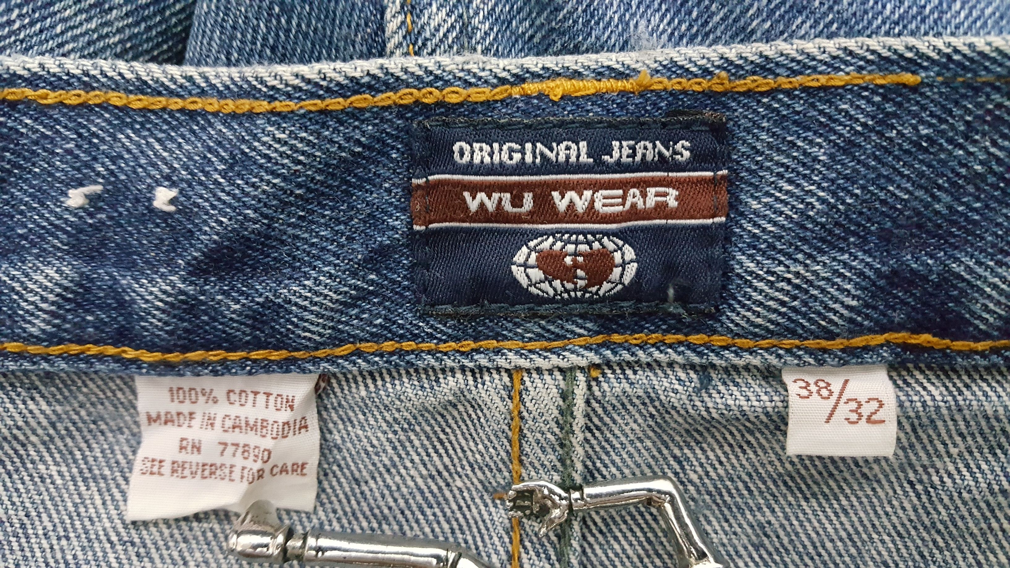 Vintage × Wu-Tang Clan 90s 🔥 36 CHAMBERS ERA DISTRESSED BAGGY JEANS RARE Size US 38 / EU 54 - 10 Thumbnail