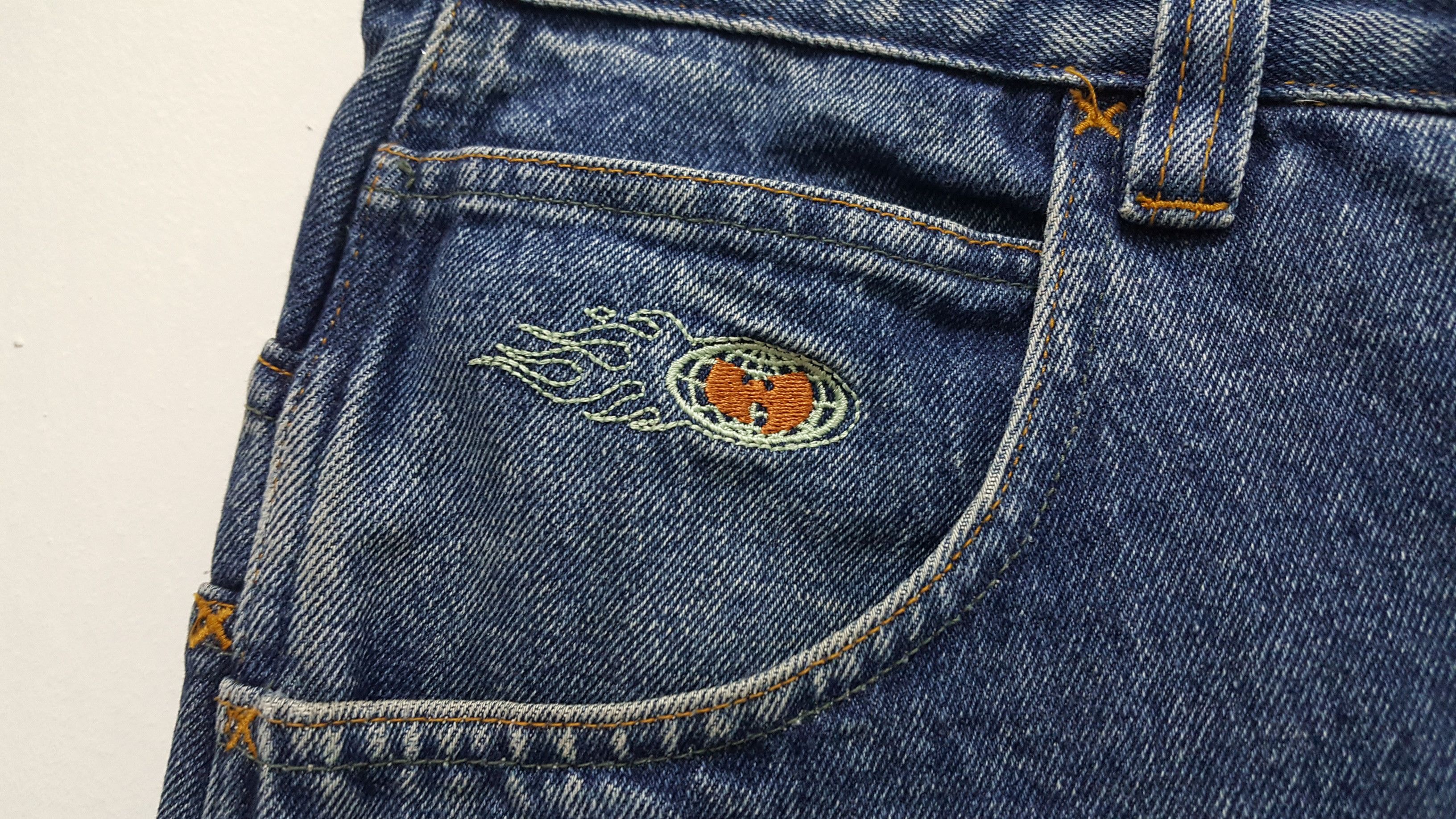 Vintage × Wu-Tang Clan 90s 🔥 36 CHAMBERS ERA DISTRESSED BAGGY JEANS RARE Size US 38 / EU 54 - 3 Thumbnail