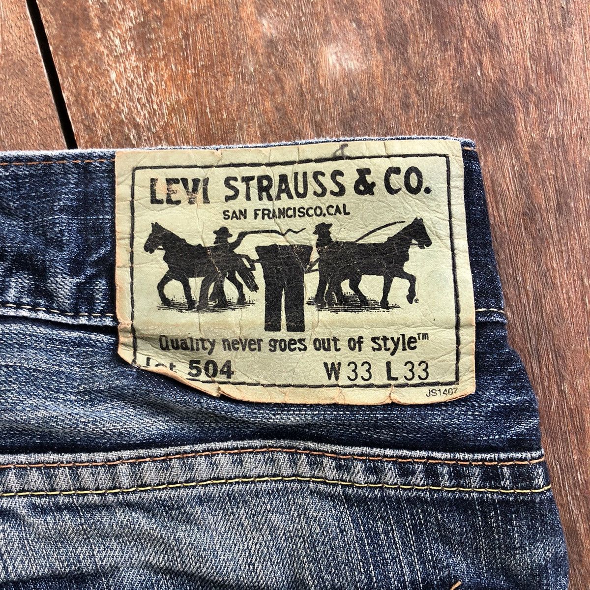 Levi's Vintage Clothing Vintage Thrashed Faded Levis Denim Pants Size US 34 / EU 50 - 7 Thumbnail