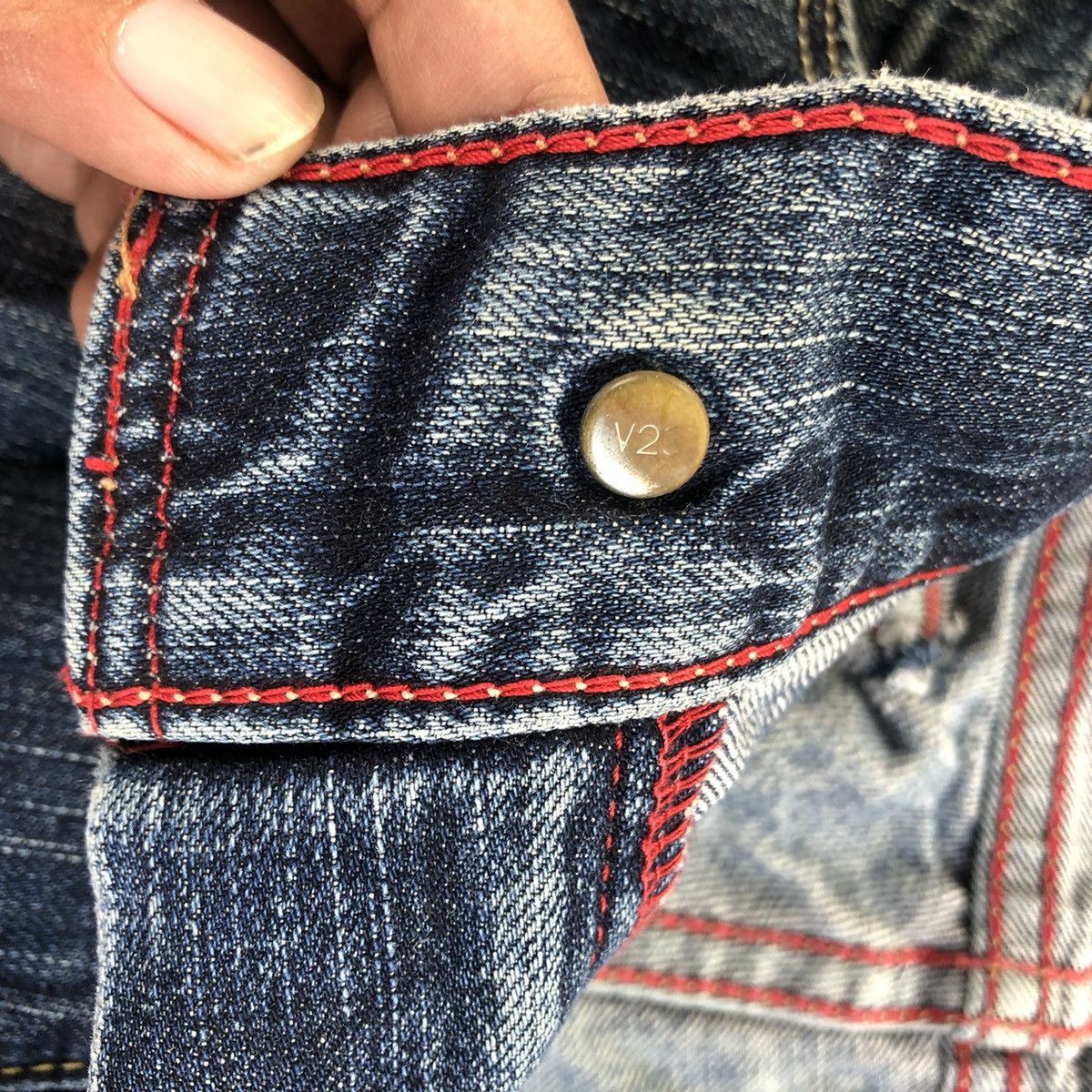 Levi's Vintage Clothing Vintage Thrashed Faded Levis Denim Pants Size US 34 / EU 50 - 15 Thumbnail