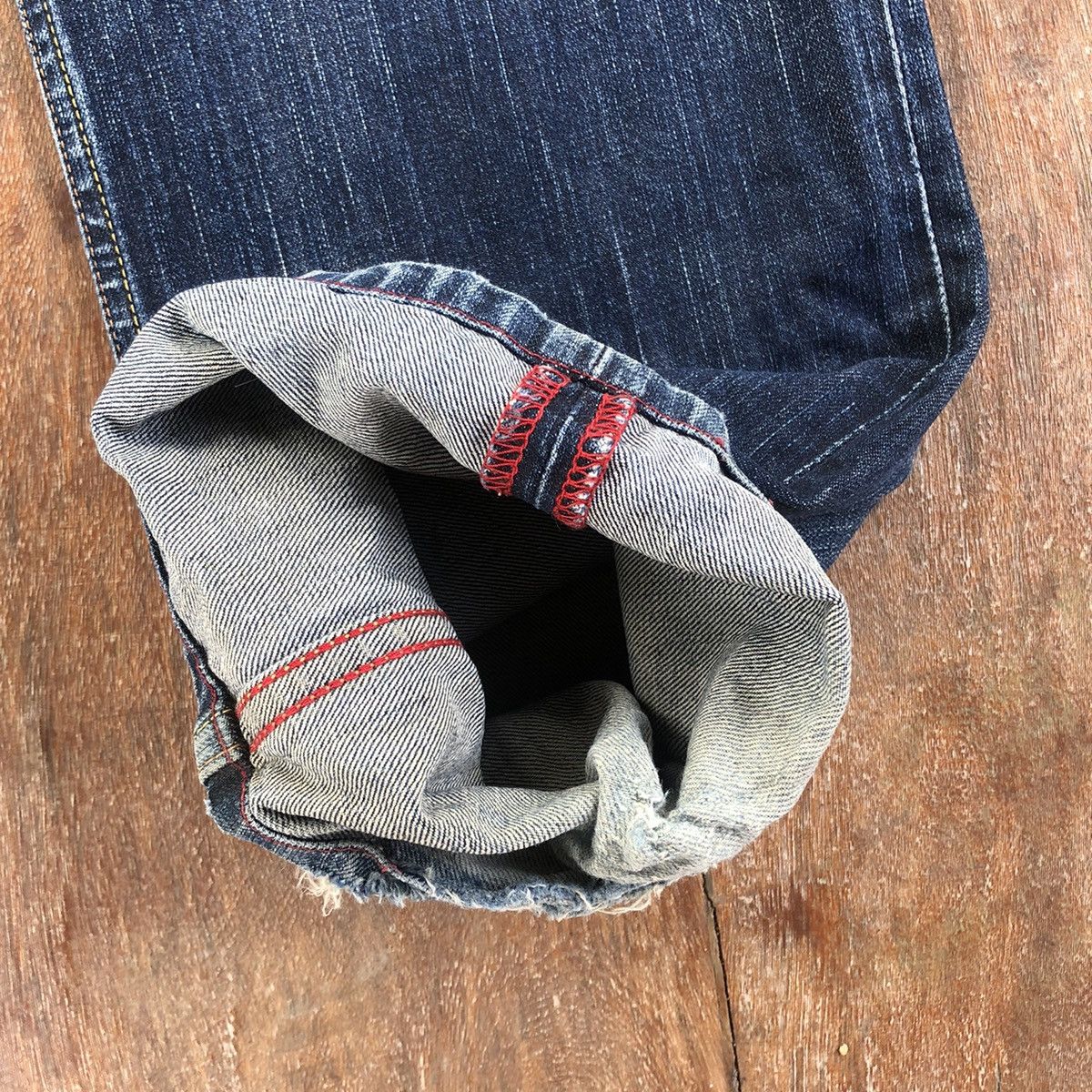 Levi's Vintage Clothing Vintage Thrashed Faded Levis Denim Pants Size US 34 / EU 50 - 13 Thumbnail