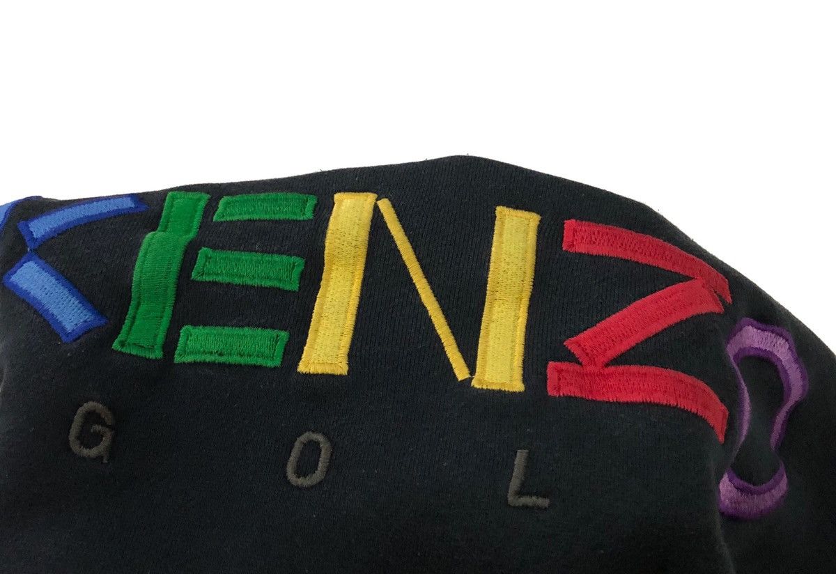 Kenzo Vintage Kenzo Golf SpellOut Logo Embroidered Multicolour Size US L / EU 52-54 / 3 - 4 Thumbnail