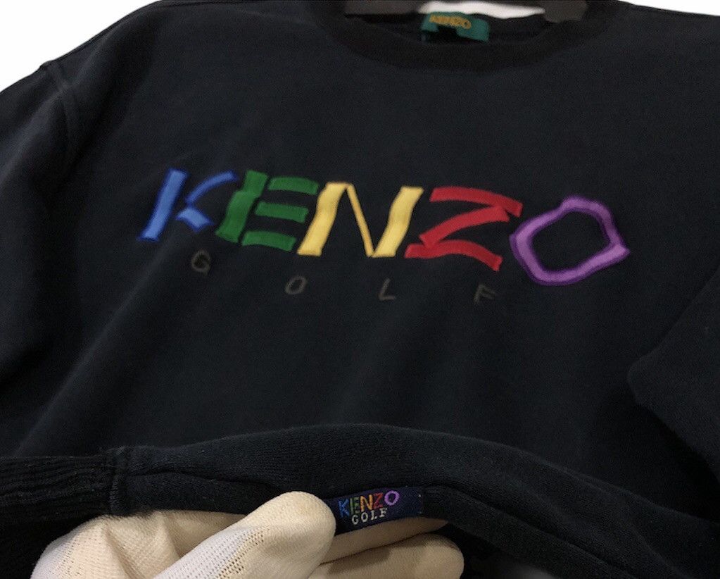 Kenzo Vintage Kenzo Golf SpellOut Logo Embroidered Multicolour Size US L / EU 52-54 / 3 - 5 Thumbnail