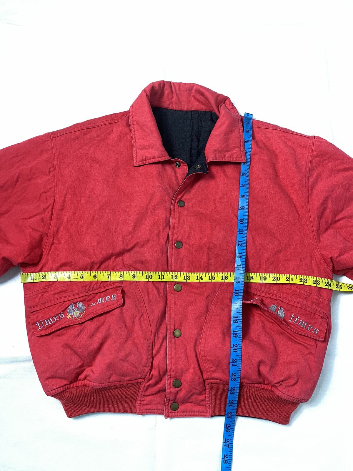 Japanese Brand × Vintage Vintage Reversible Bomber Jacket American Eagles Size US M / EU 48-50 / 2 - 17 Thumbnail